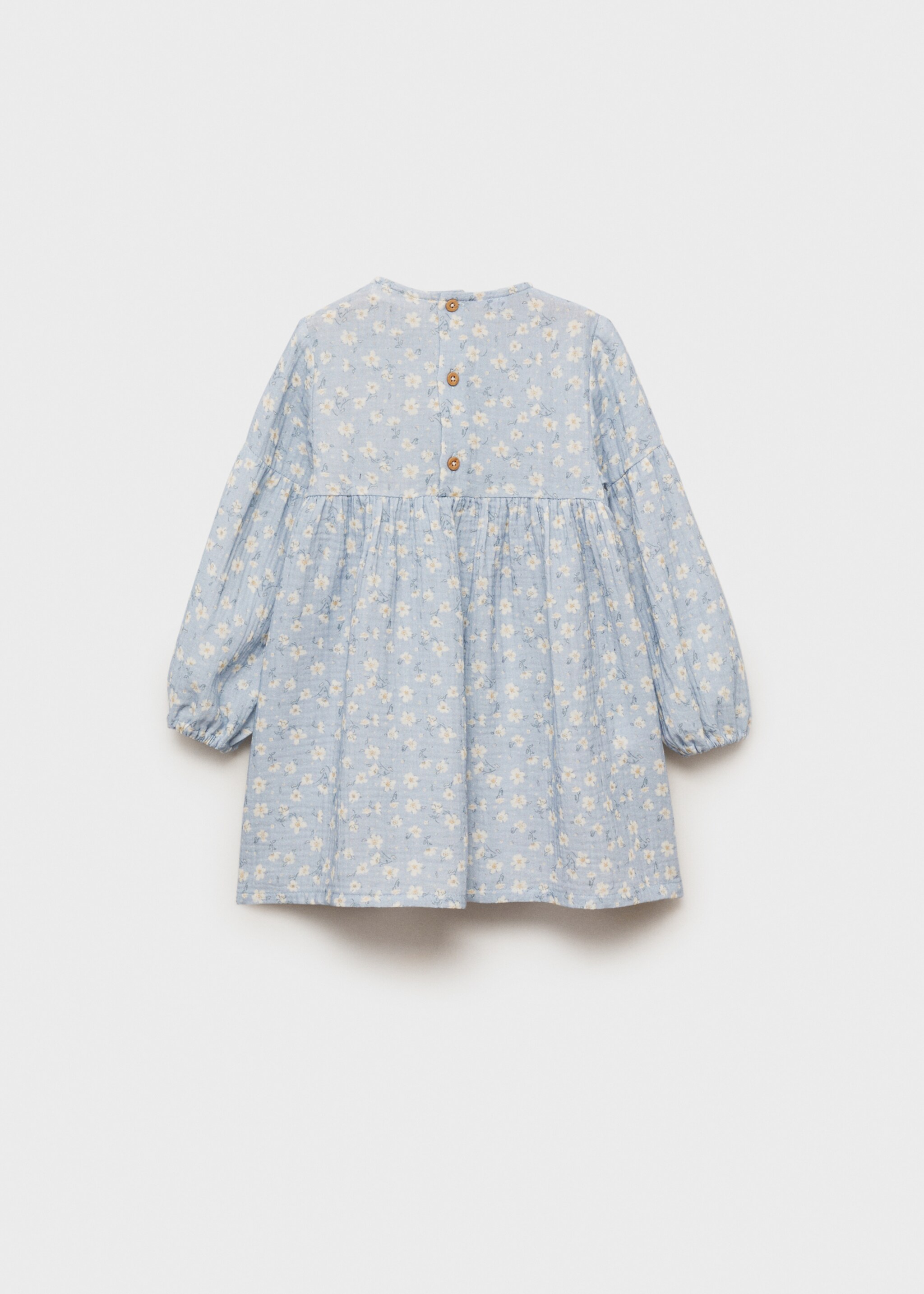 Sukienka w kwiaty - Tylna strona artykułu, Błękitny. Ref: 87024800-00.