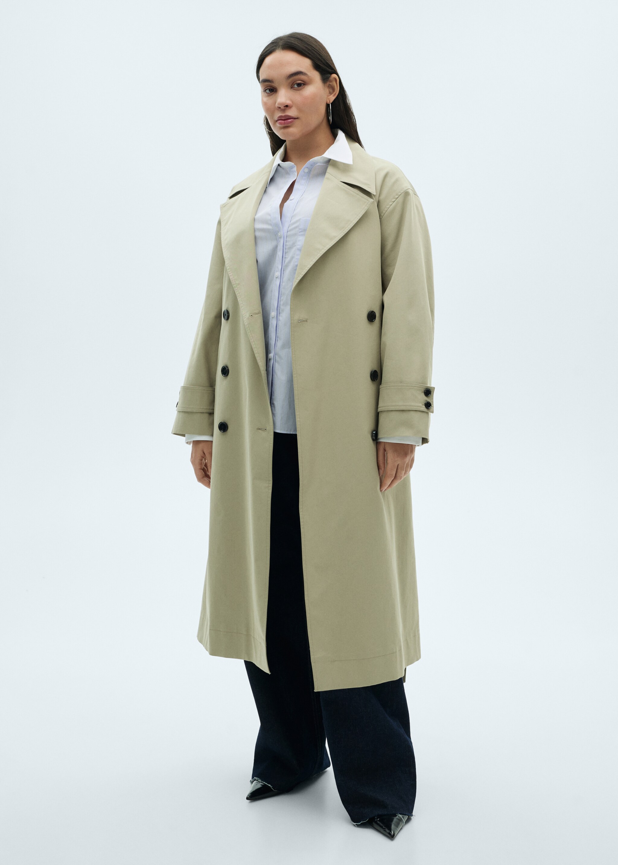 Kombiniertes Hemd aus Baumwollgemisch - Detail des Artikels 3, Blau. Ref: 87024805-00.