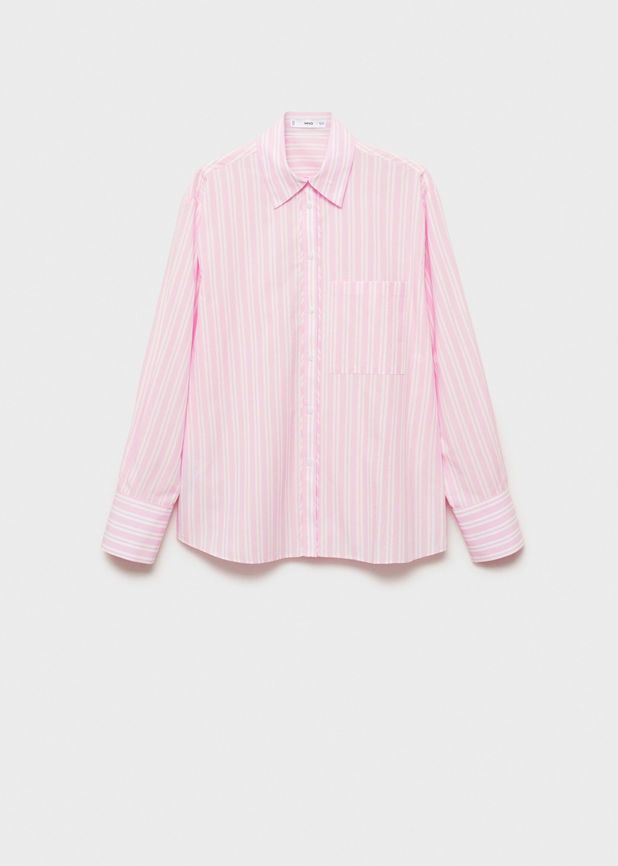 Recht gestreept overhemd - Artikel zonder model, Roze. Ref: 87024806-00.