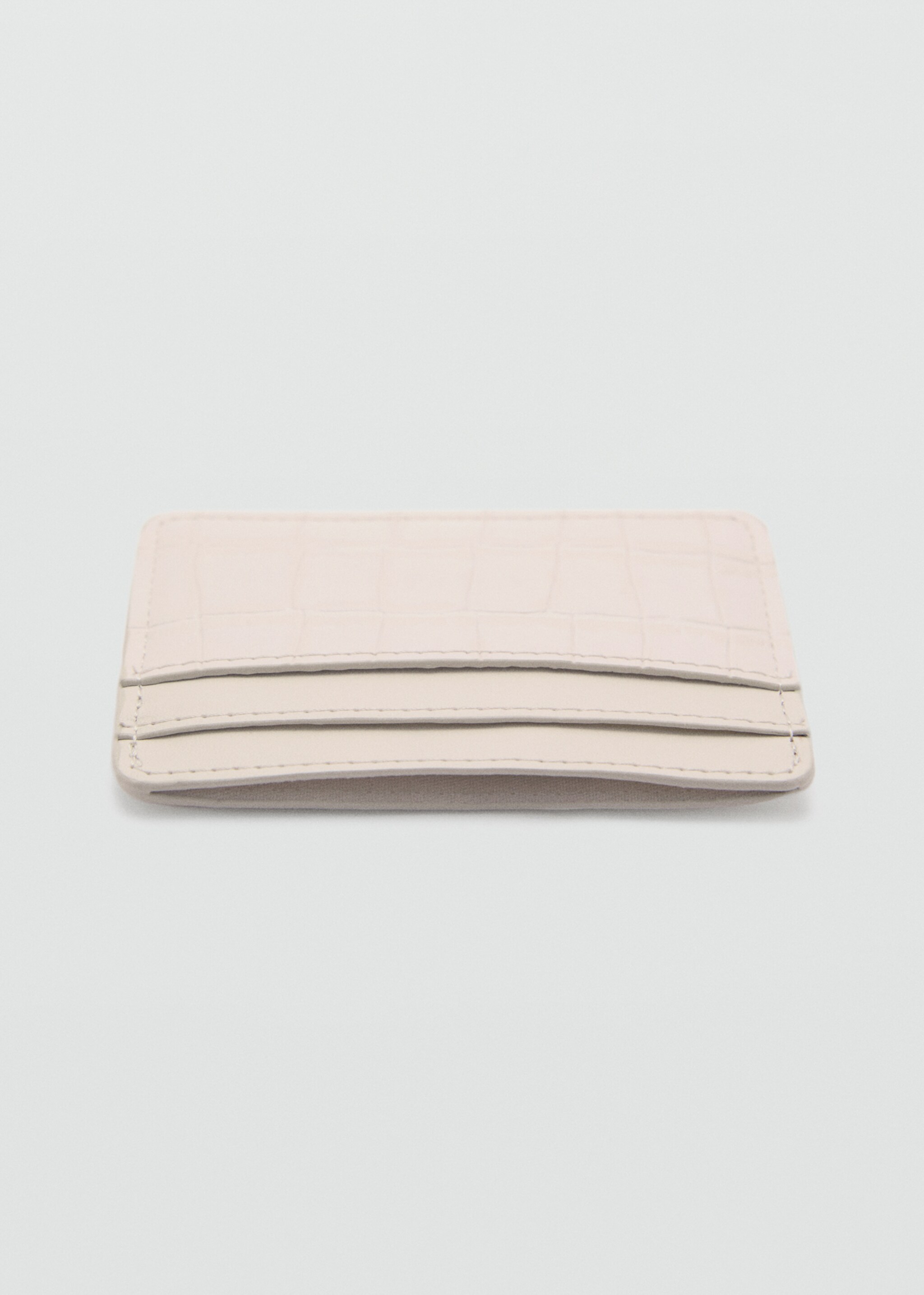 Coco faux-leather card holder - Details of the article 1, Off White. Ref: 87024810-00.