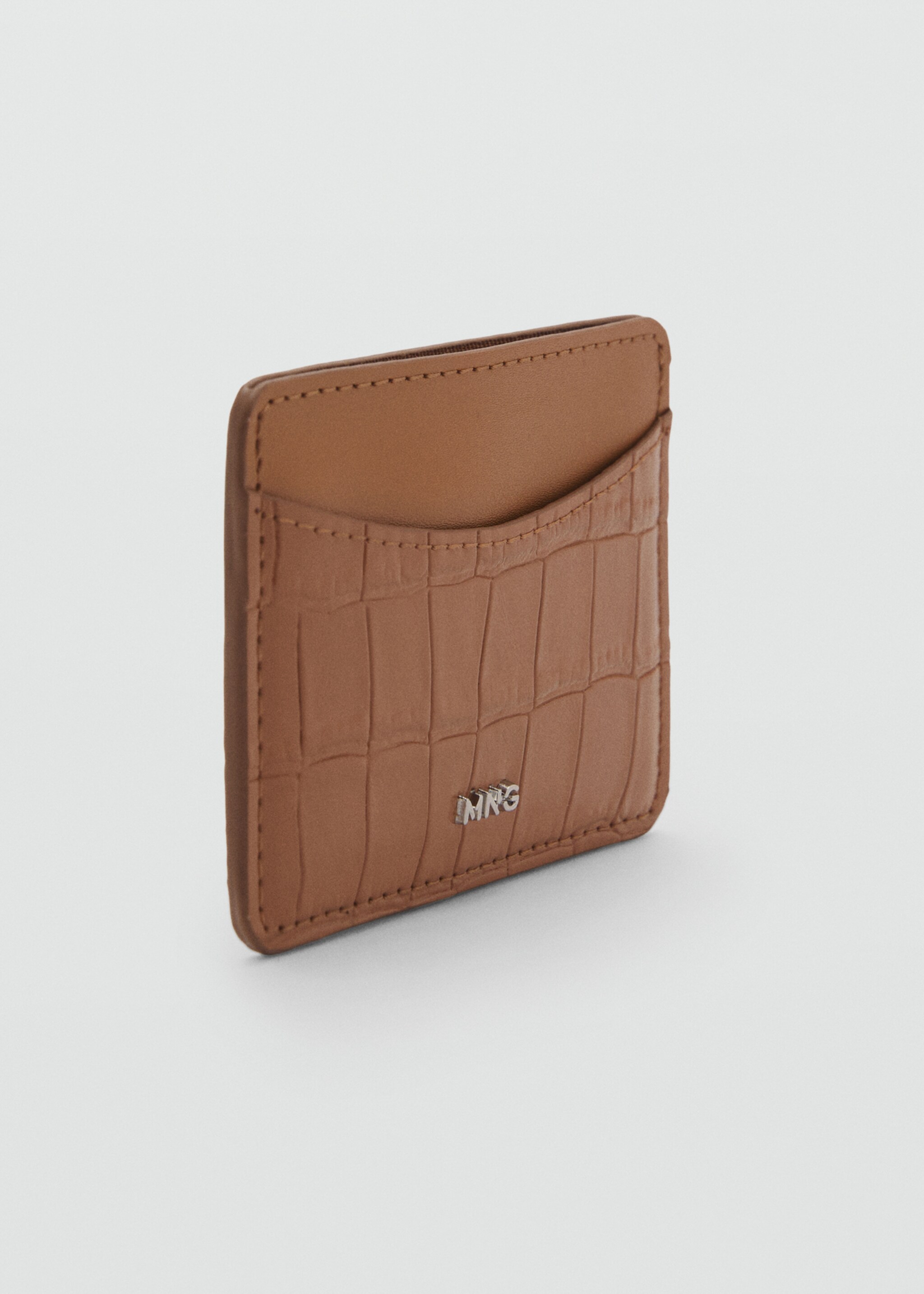 Coco faux-leather card holder - Medium plane, Medium Brown. Ref: 87024810-00.