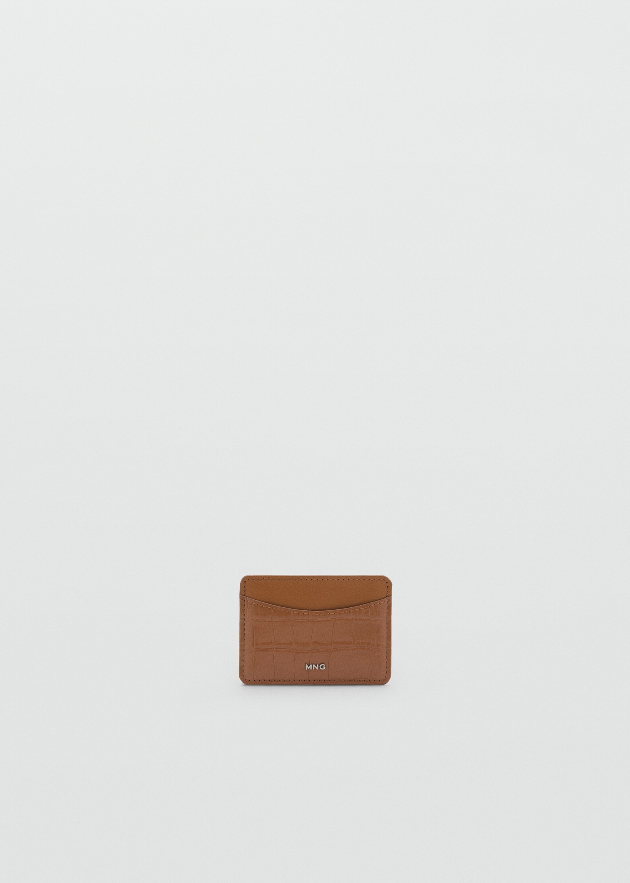 Coco faux-leather card holder - Article without model, Medium Brown. Ref: 87024810-00.