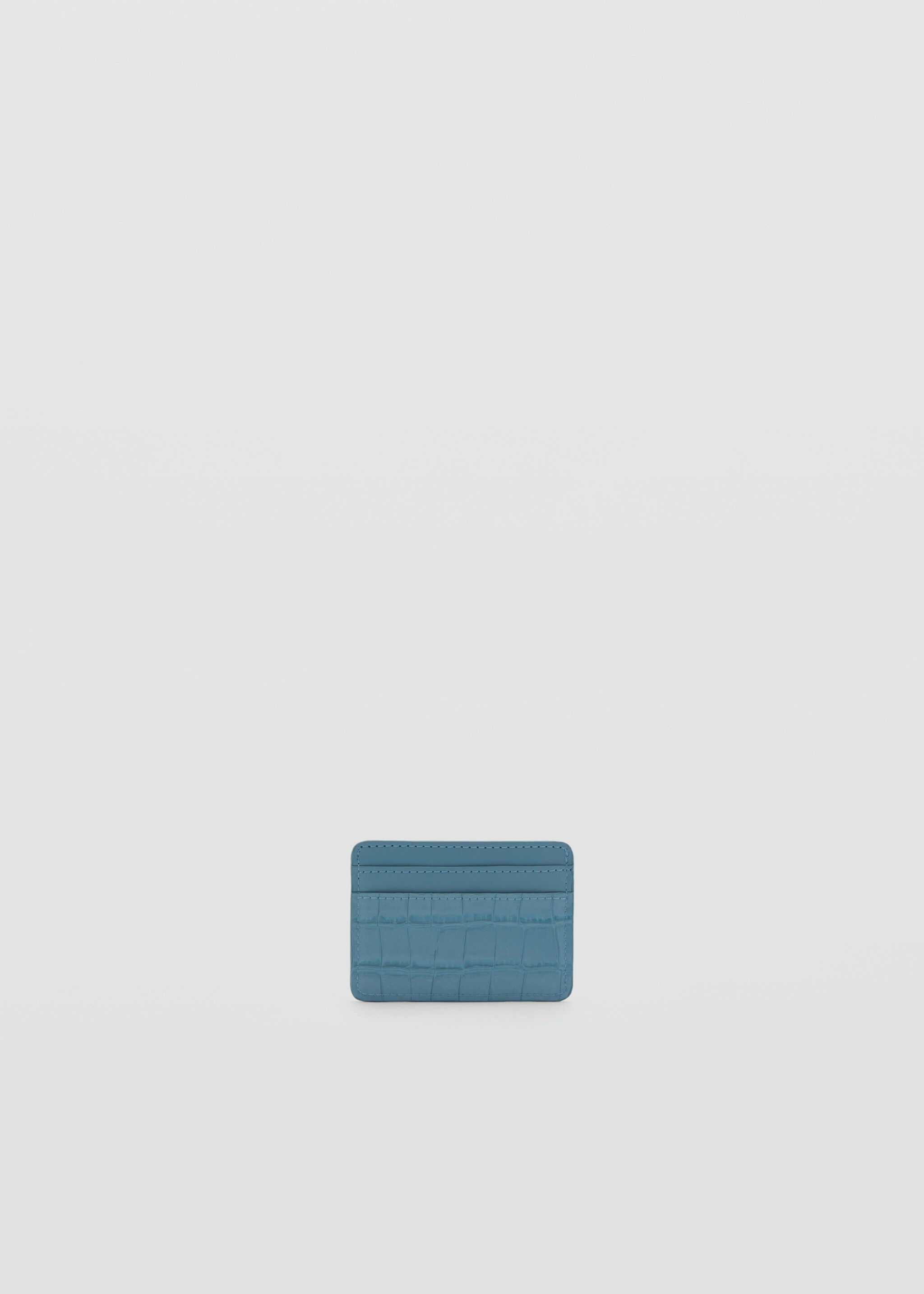 Kartenetui mit Krokoleder-Effekt - Detail des Artikels 2, Blau. Ref: 87024810-00.