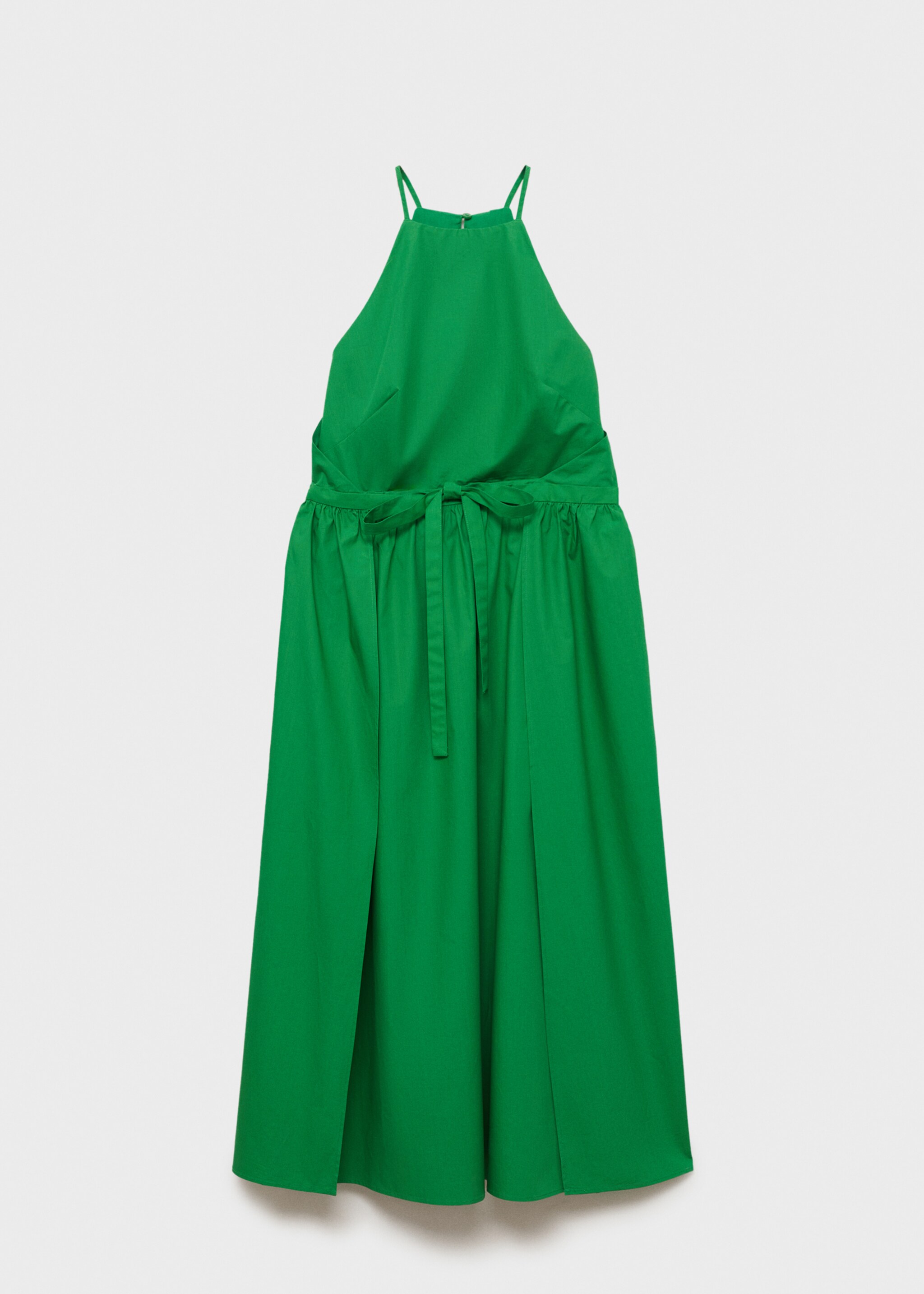 Flared bow dress - Article without model, Green. Ref: 87024811-00.