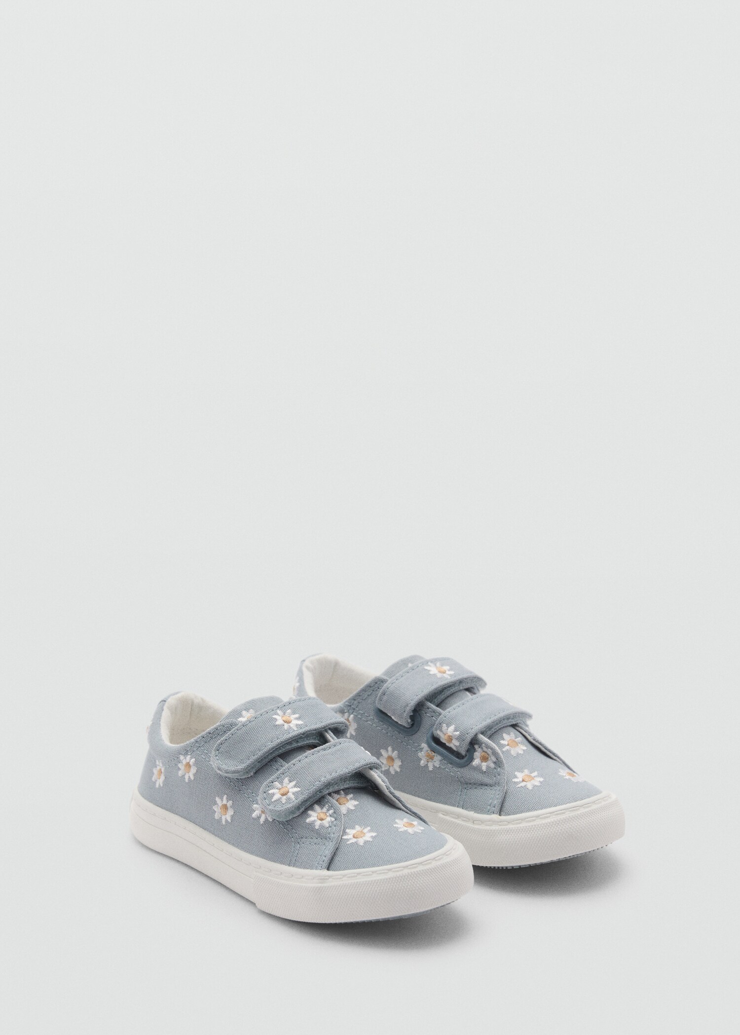 Floral-embroidered trainers - Medium plane