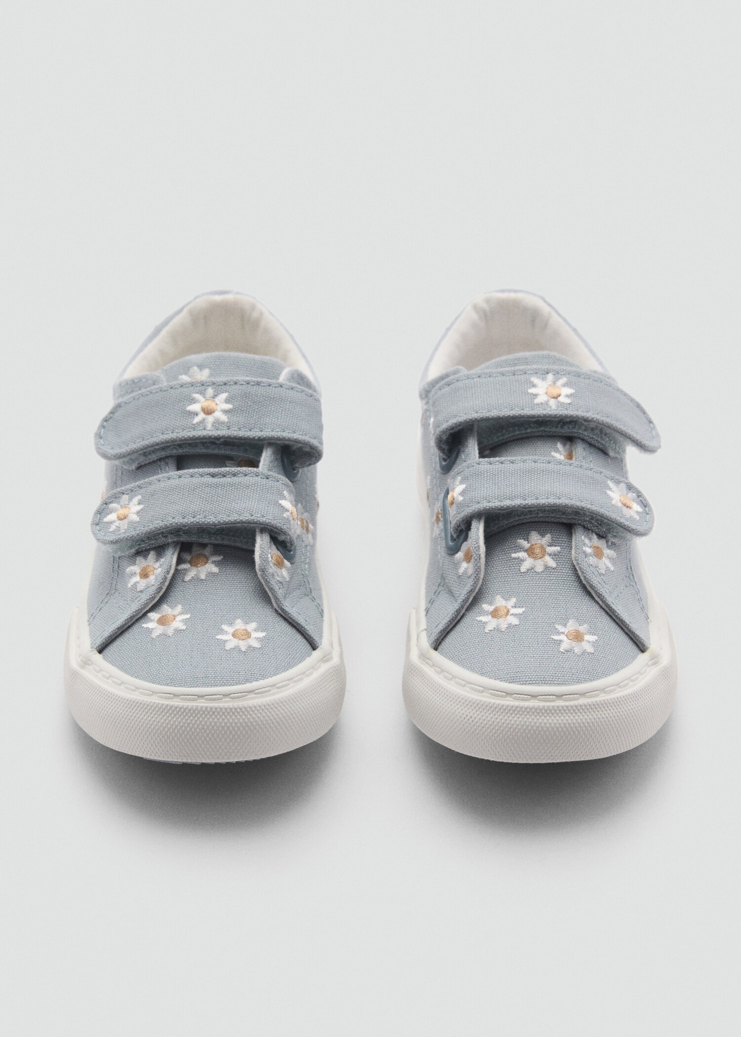 Floral-embroidered trainers - Details of the article 2