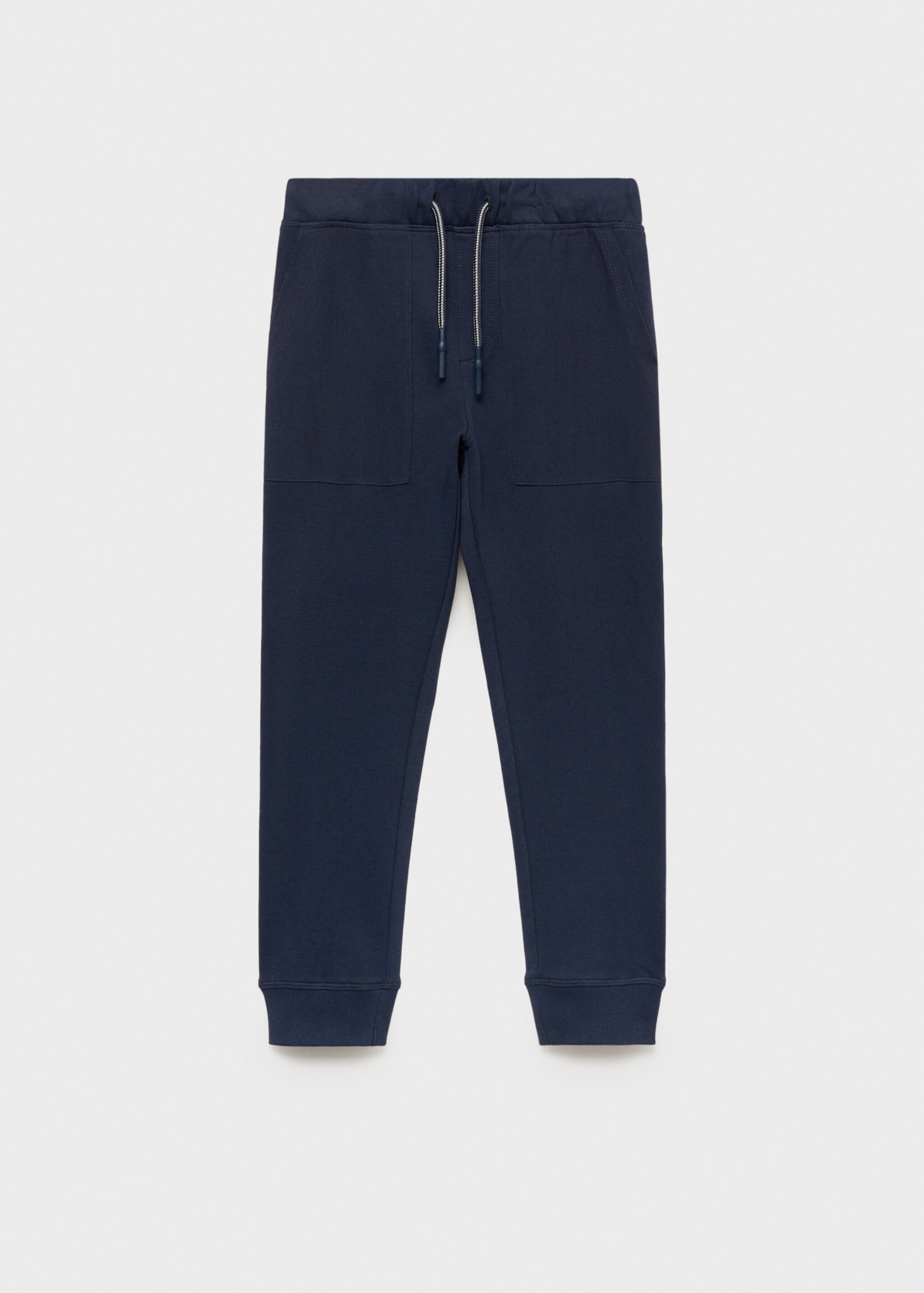 Cotton jogger-style trousers - Article without model, Dark Navy. Ref: 87025138-00.