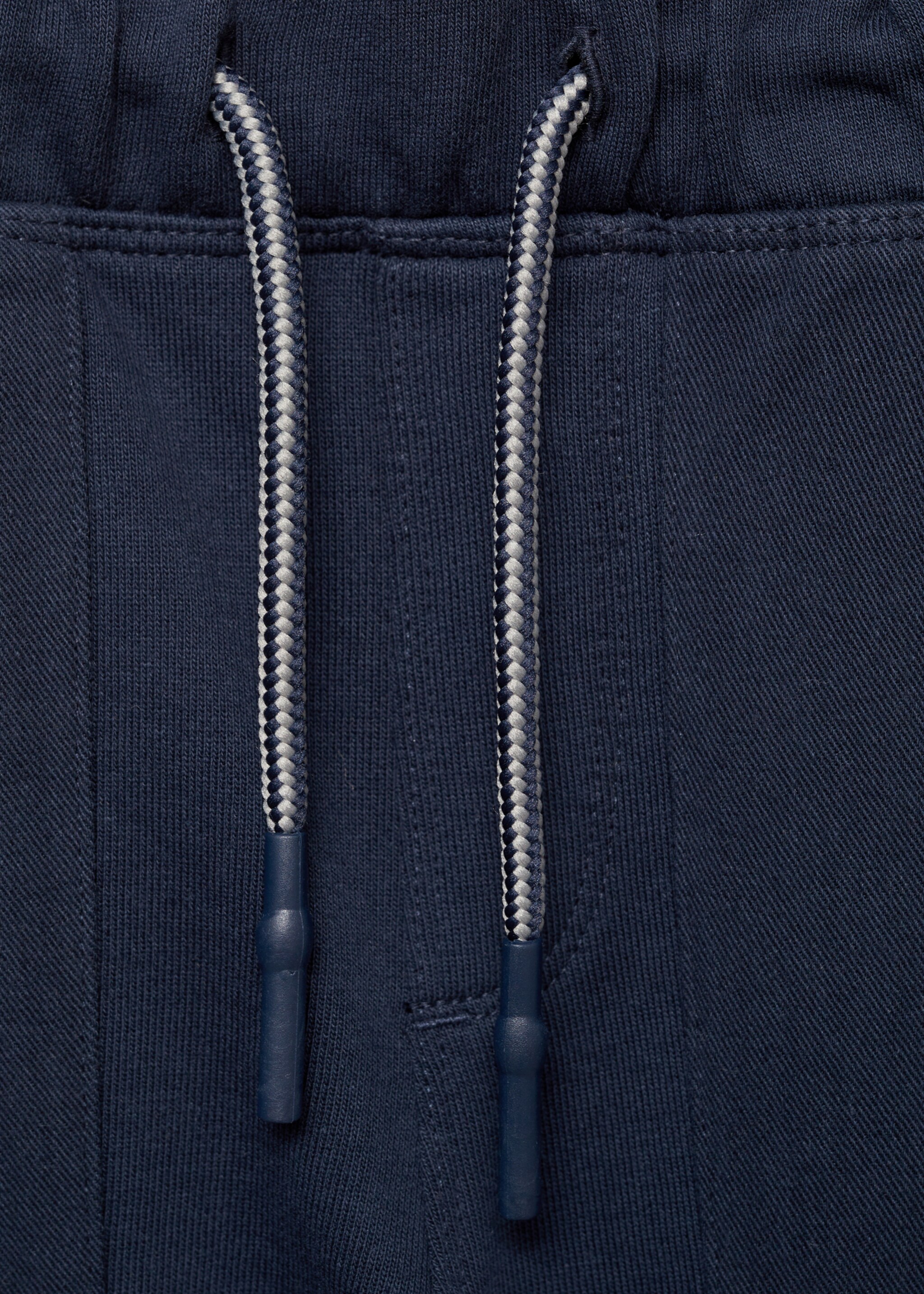Cotton jogger-style trousers - Details of the article 8, Dark Navy. Ref: 87025138-00.