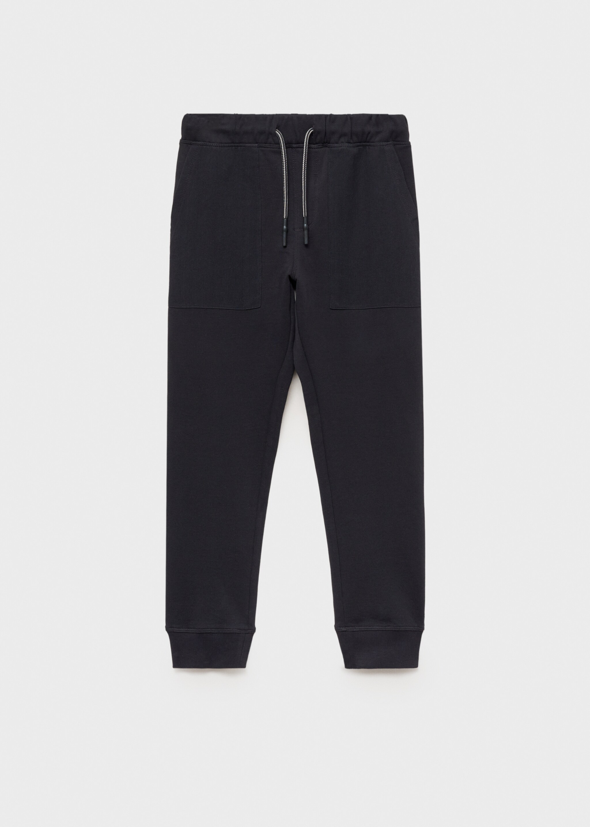 Cotton jogger-style trousers - Article without model, Charcoal. Ref: 87025138-00.