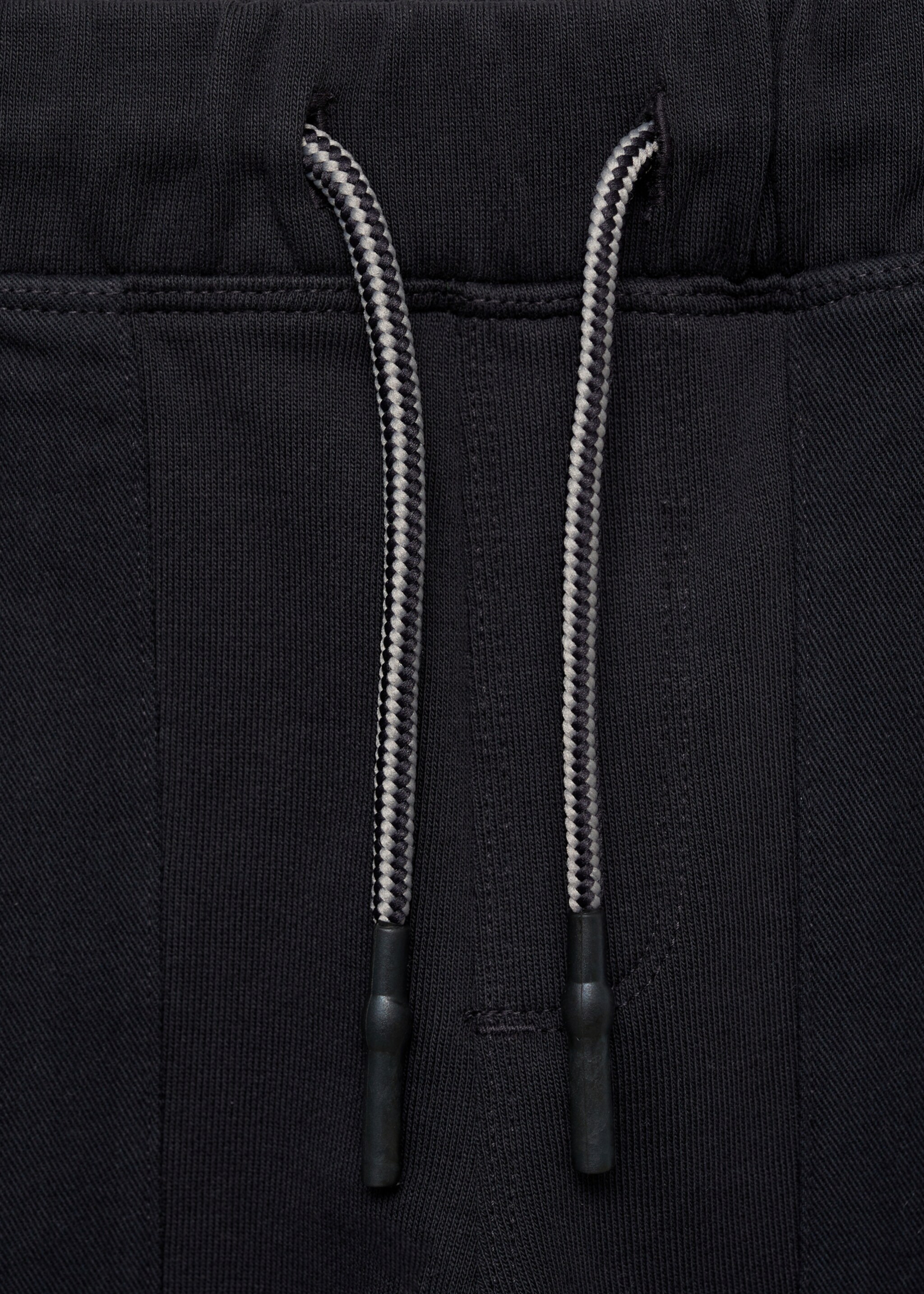 Cotton jogger-style trousers - Details of the article 8, Charcoal. Ref: 87025138-00.