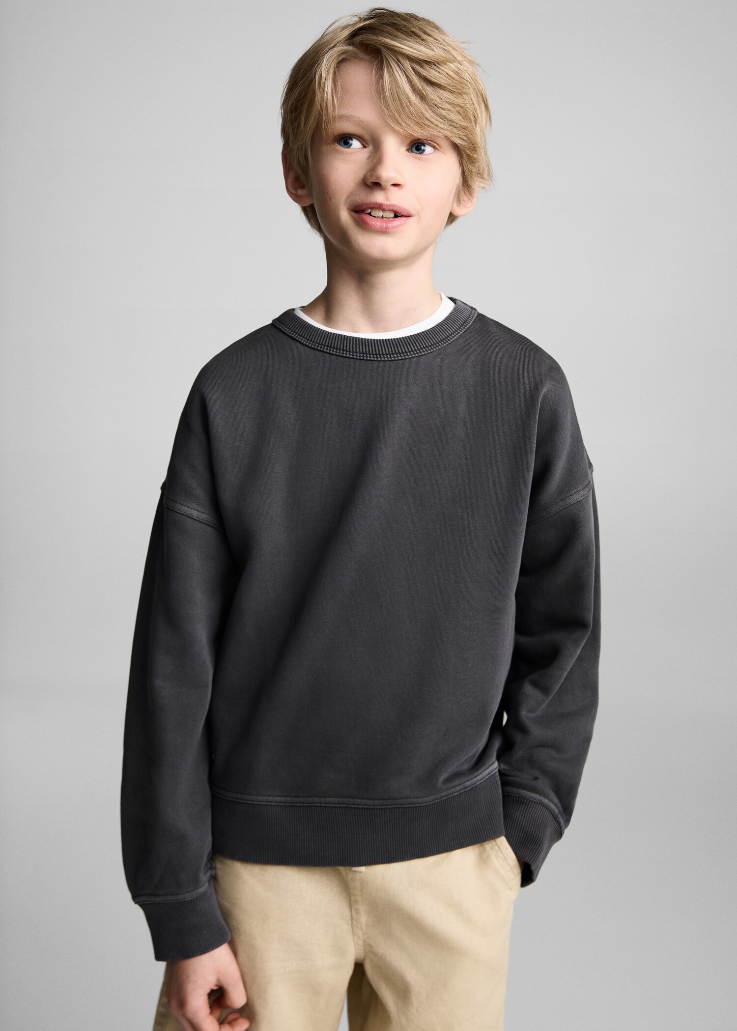 Printed cotton sweatshirt - Medium plane