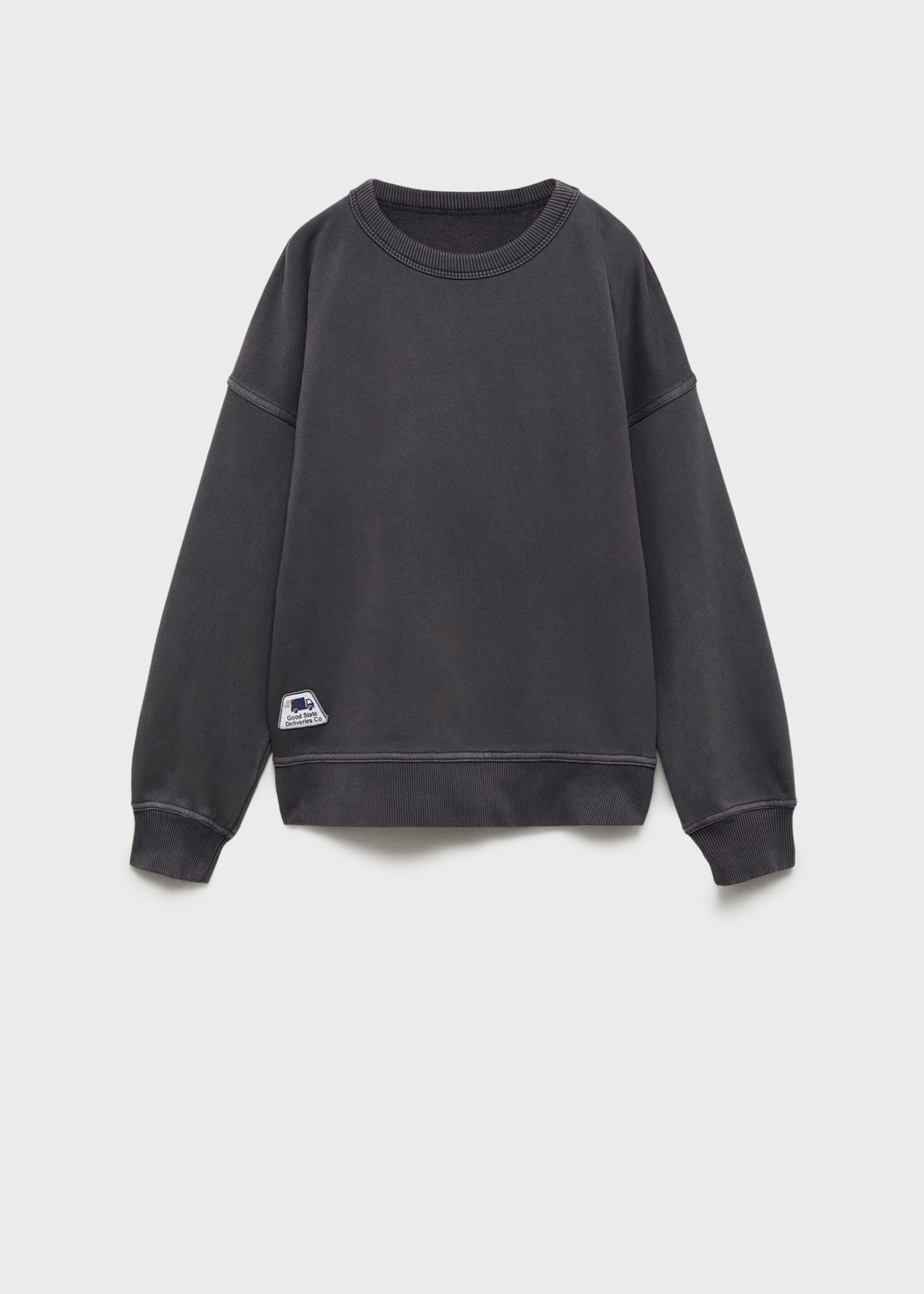 Printed cotton sweatshirt - Article without model, Grey. Ref: 87025139-00.