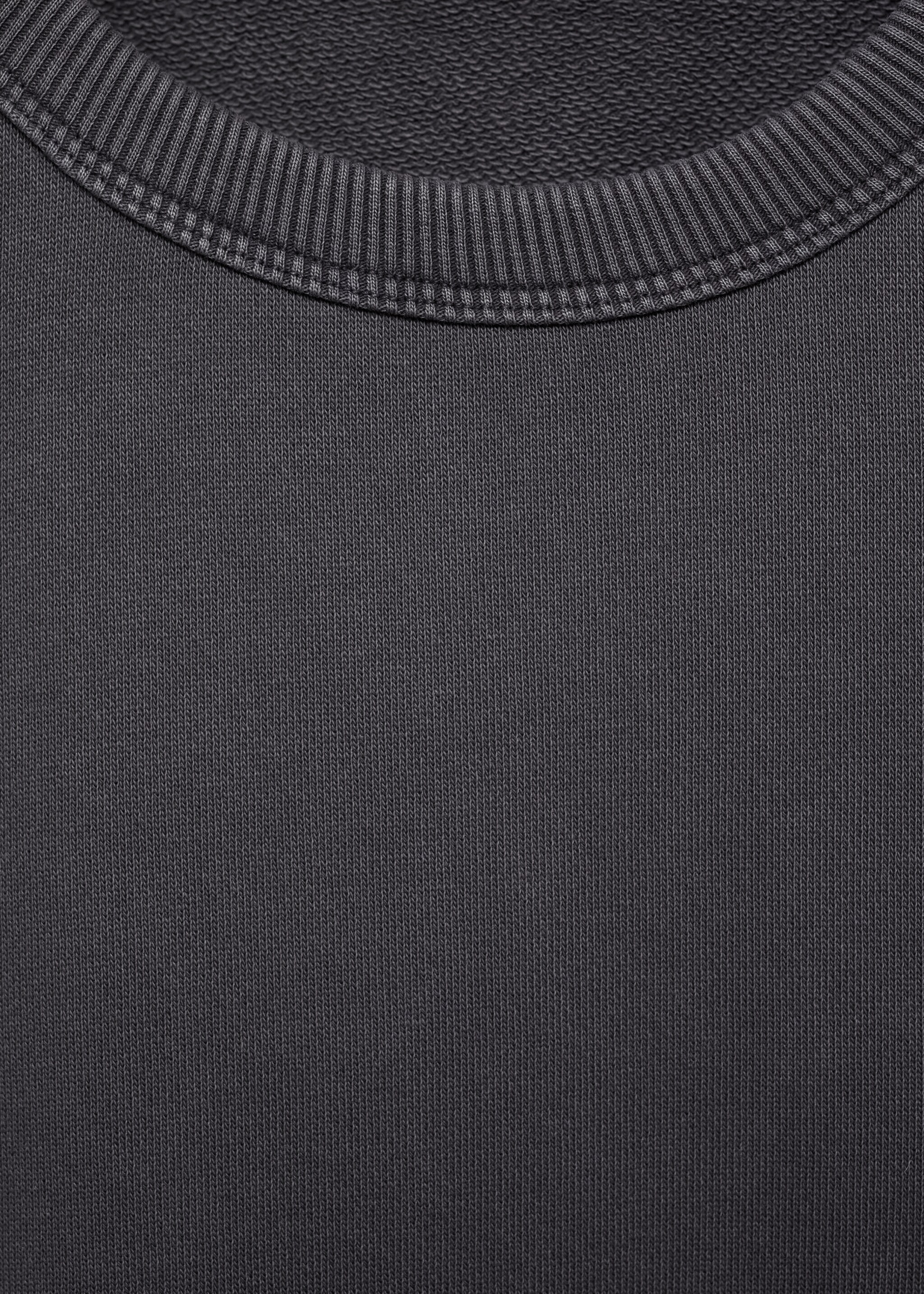 Printed cotton sweatshirt - Details of the article 8, Grey. Ref: 87025139-00.