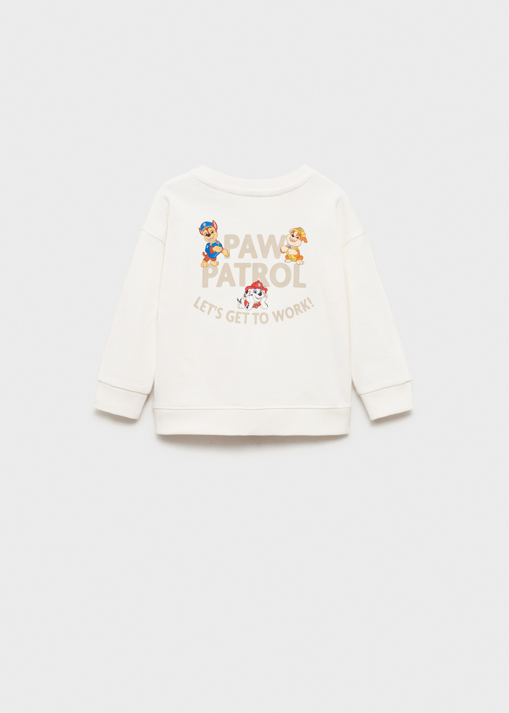 Paw Patrol Sweatshirt - Reverse of the article, Off White. Ref: 87025140-00.
