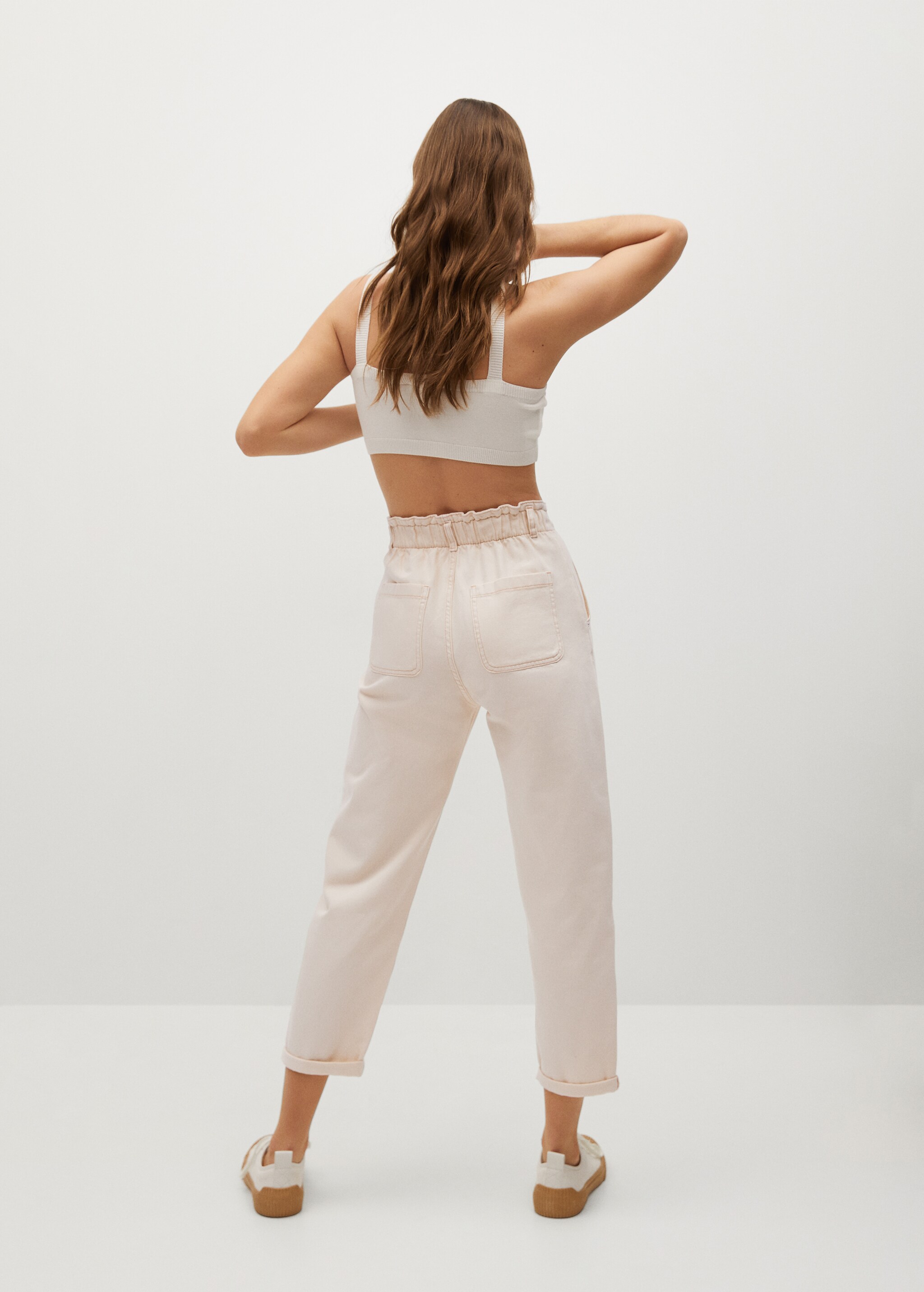 Waist straight Slouchy jeans - Reverse of the article