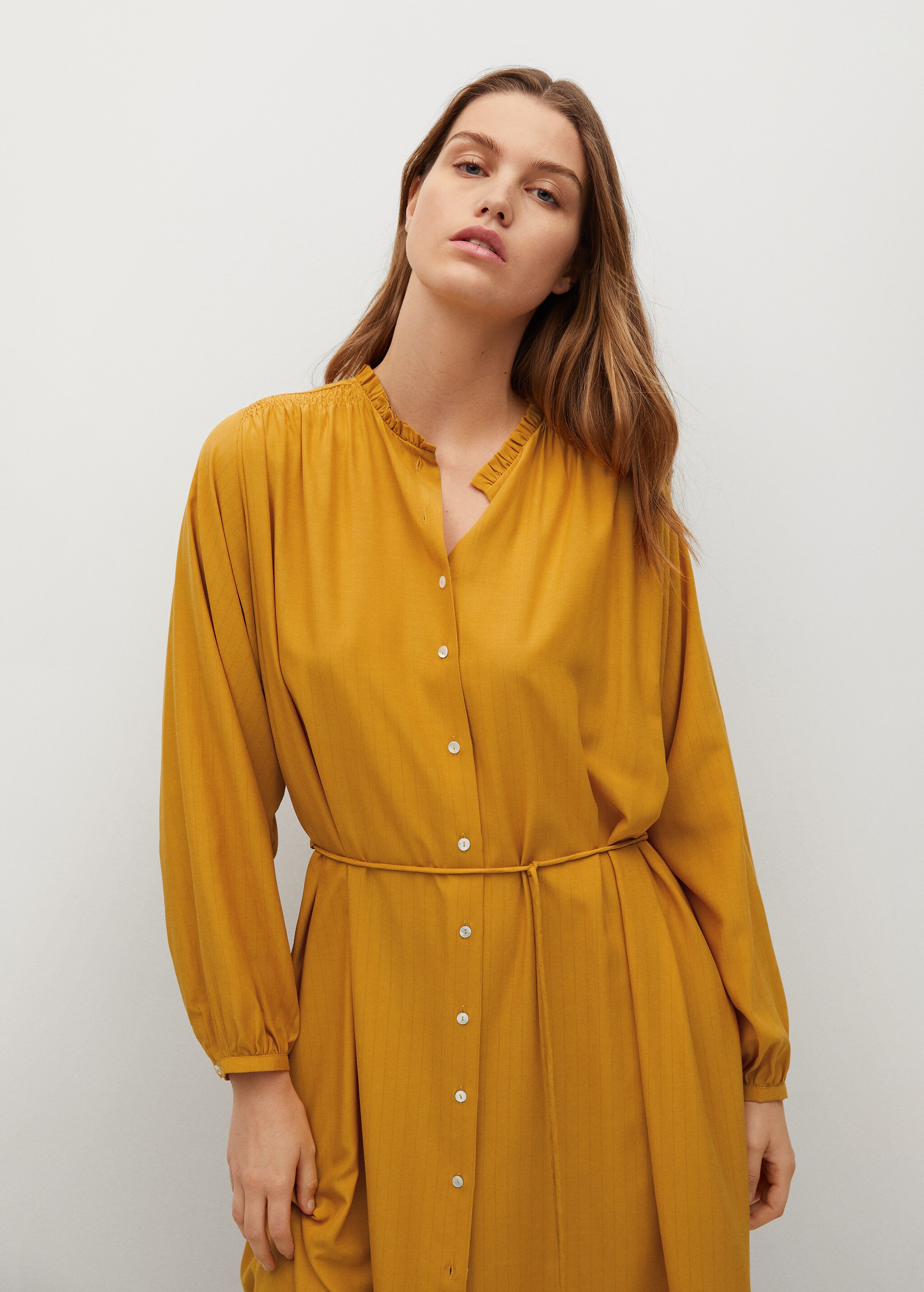 Midi shirt dress - Medium plane