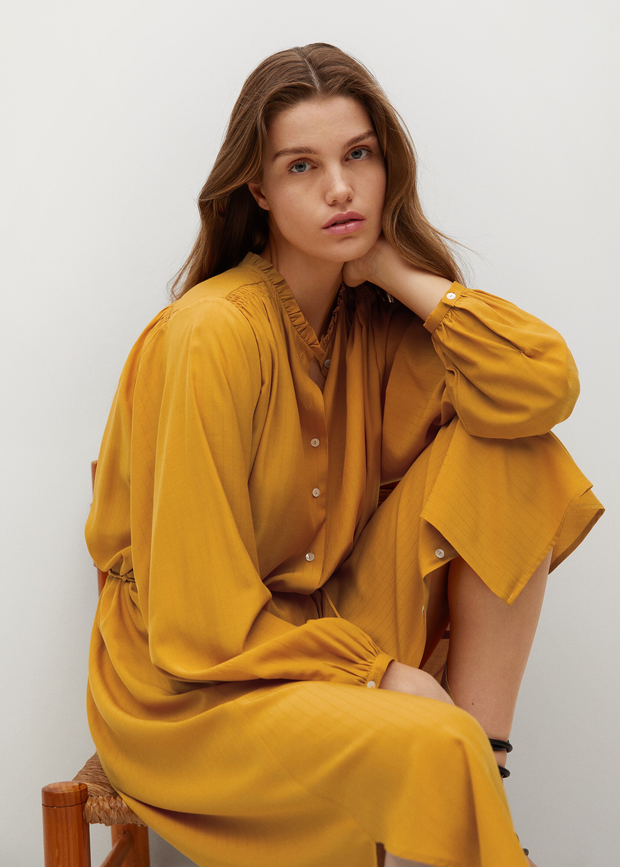 Midi shirt dress - Details of the article 2