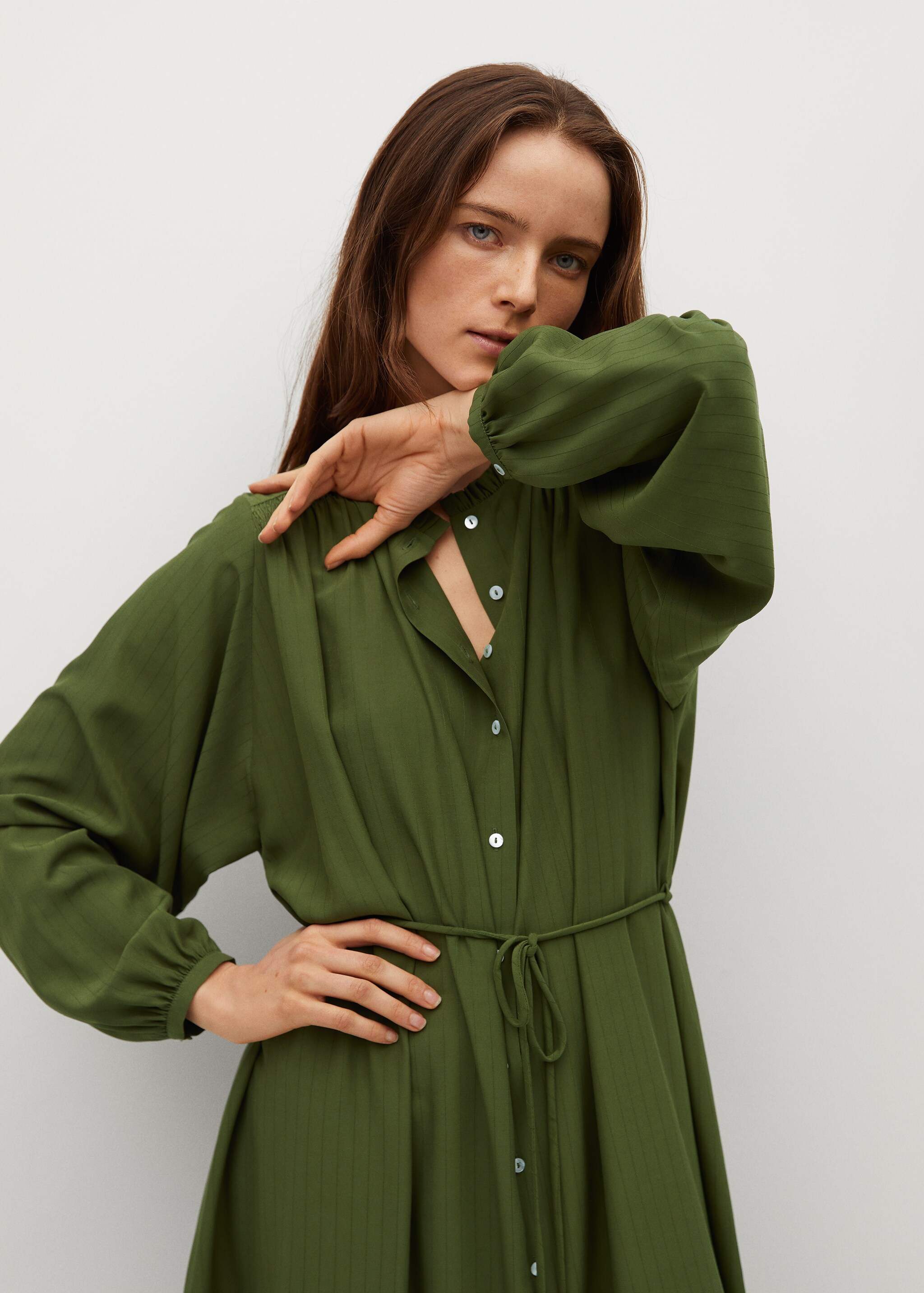 Midi shirt dress - Medium plane