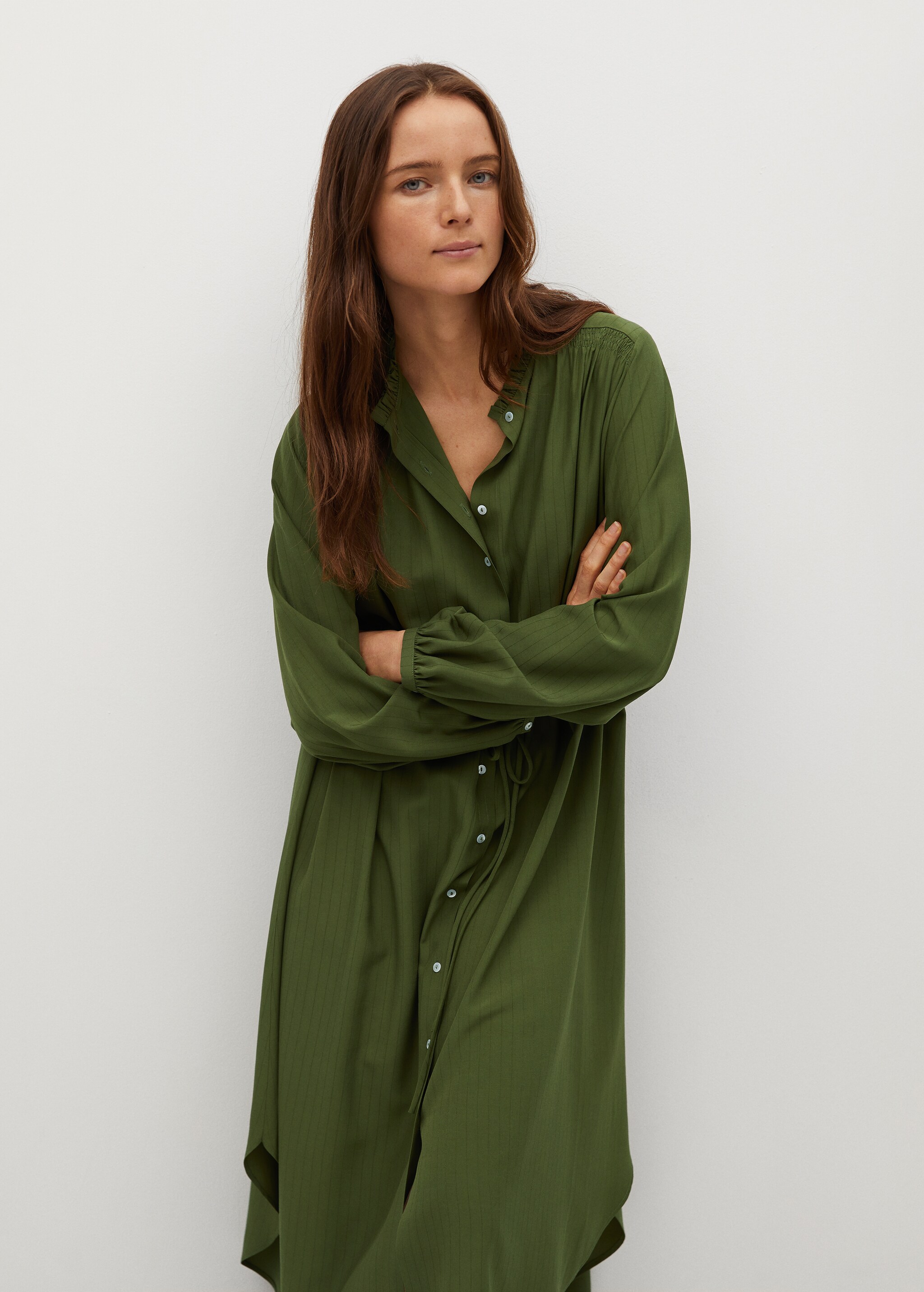 Midi shirt dress - Details of the article 1