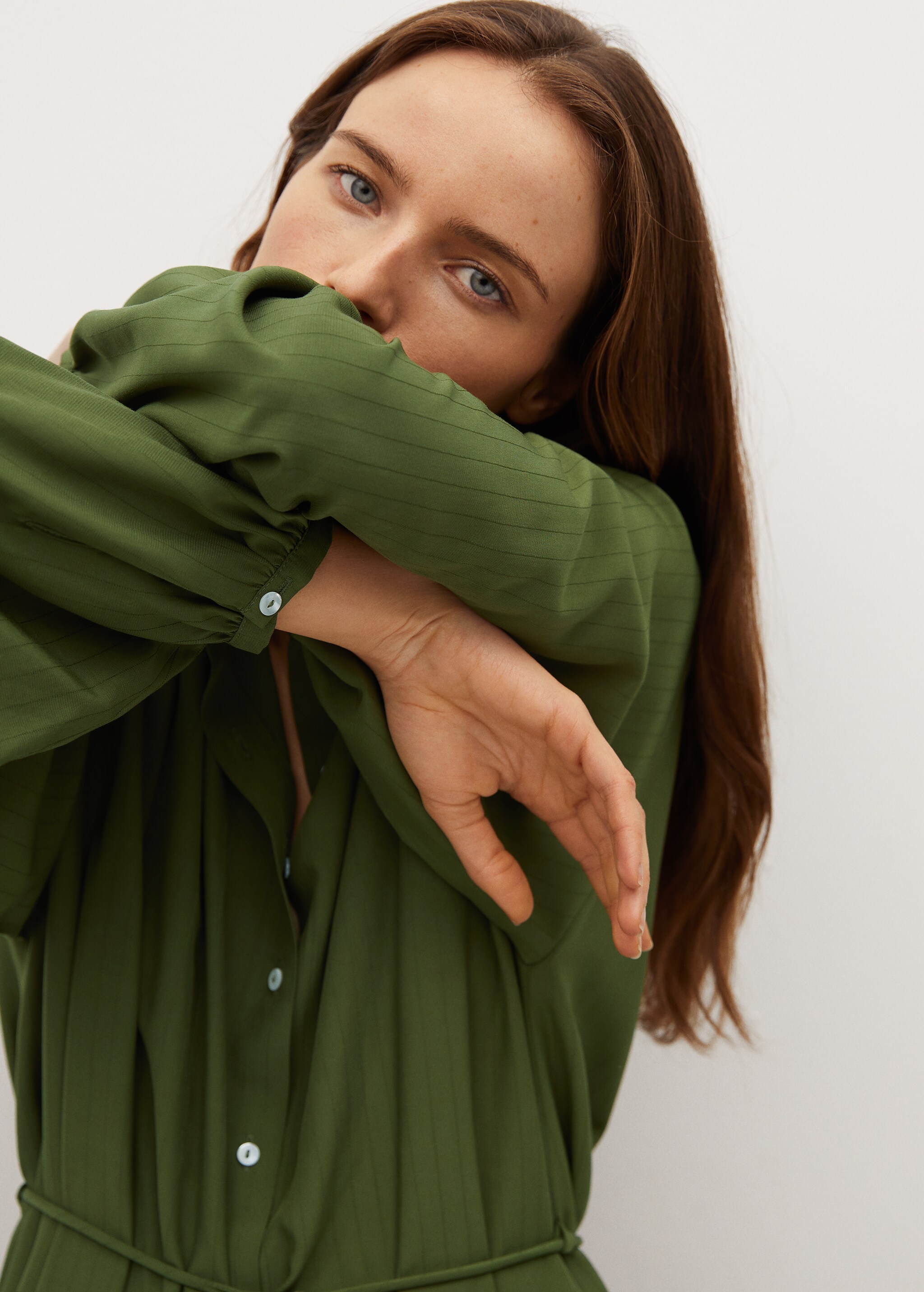 Midi shirt dress - Details of the article 3