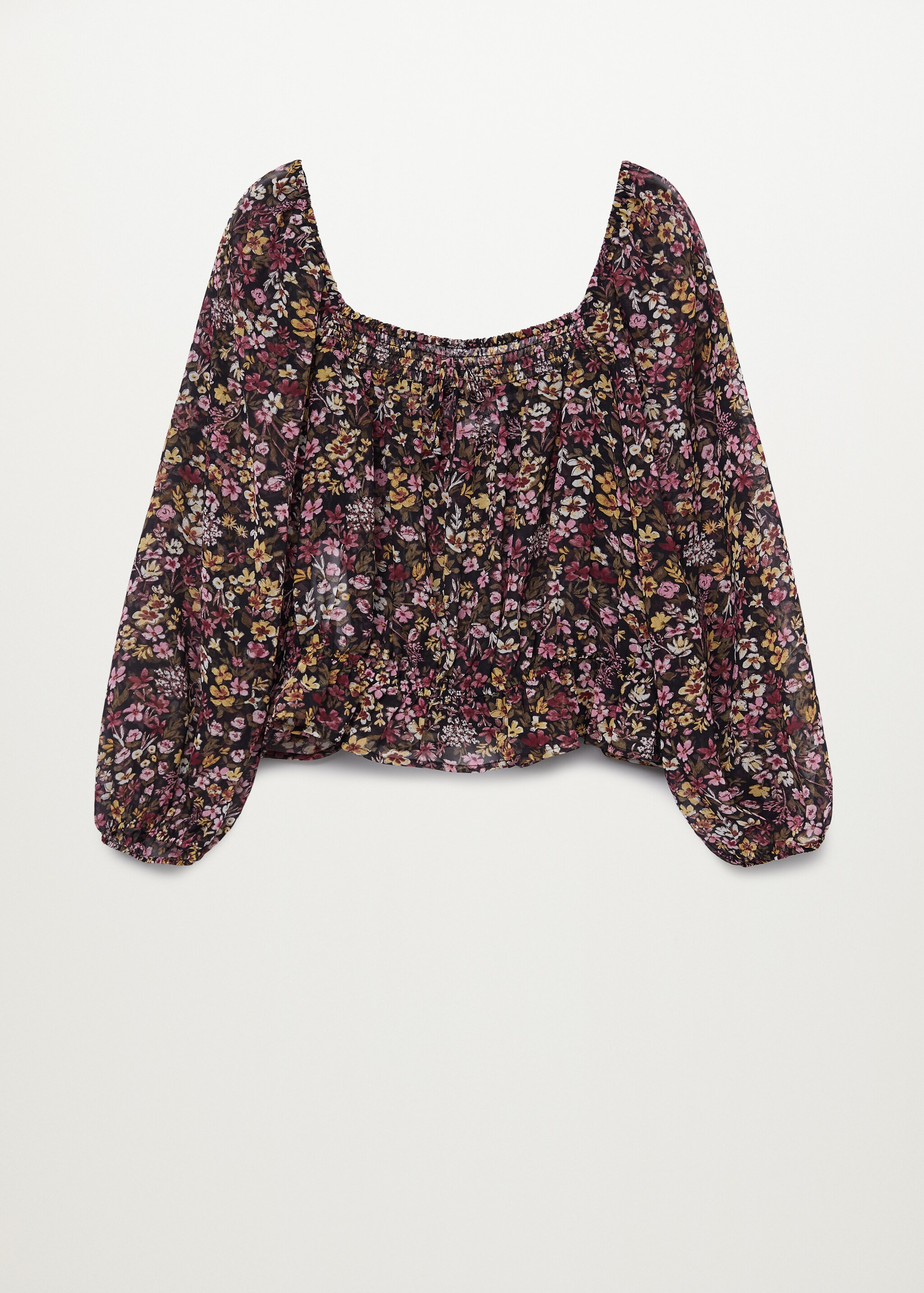 Blusa off-shoulder estampada - Artículo sin modelo