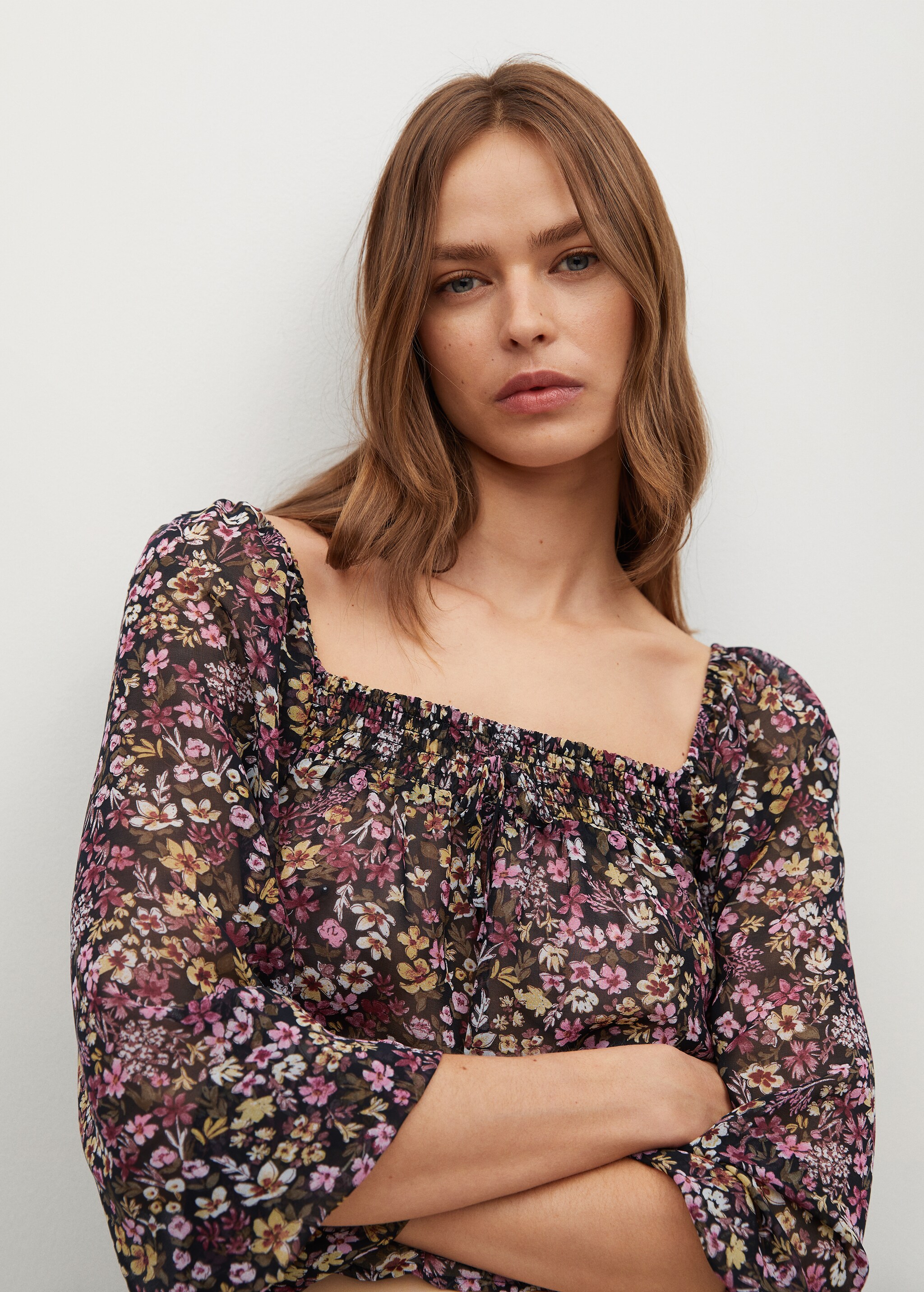 Blusa off-shoulder estampada - Detalle del artículo 3