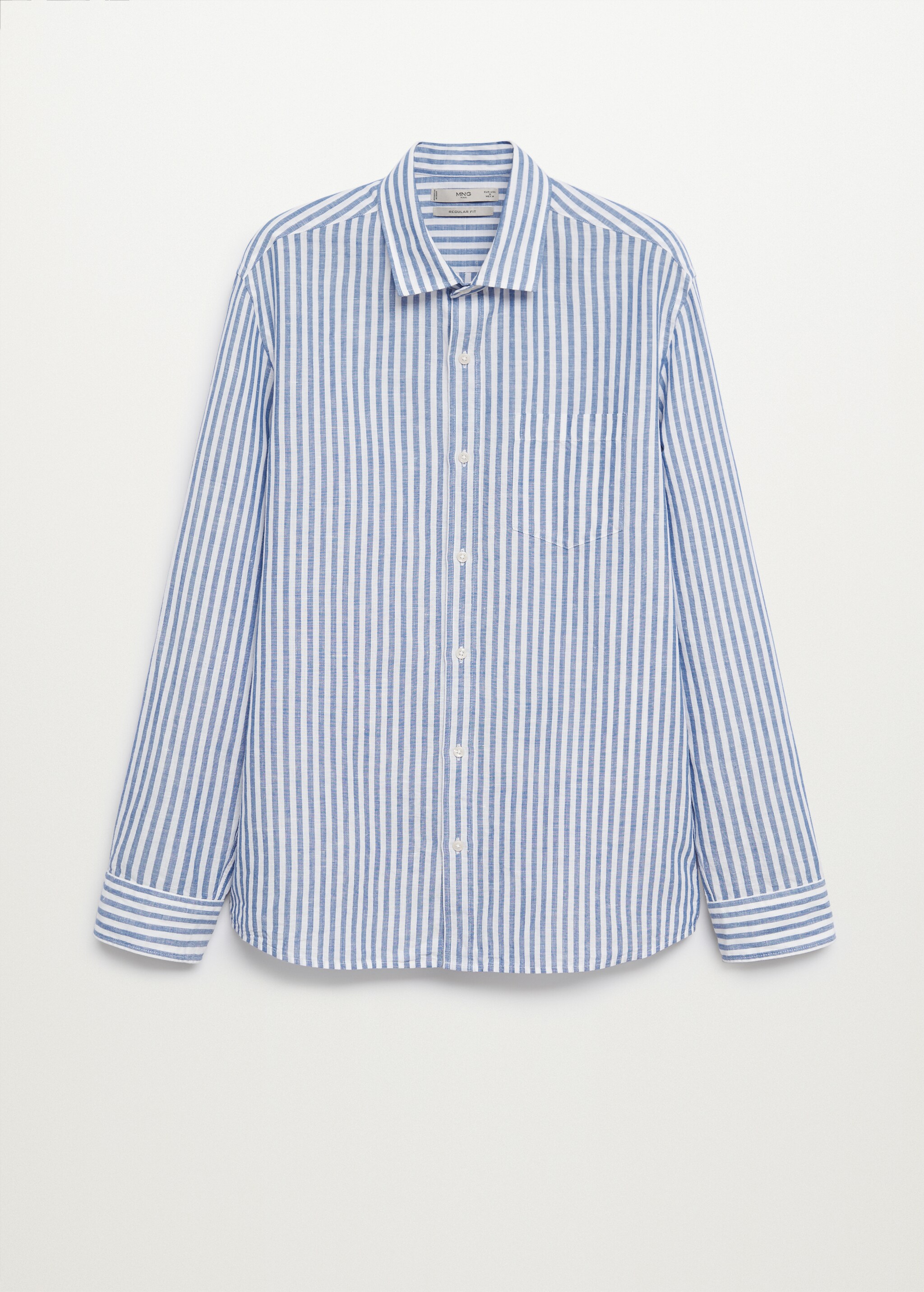 Camisa regular fit lino rayas  - Artículo sin modelo