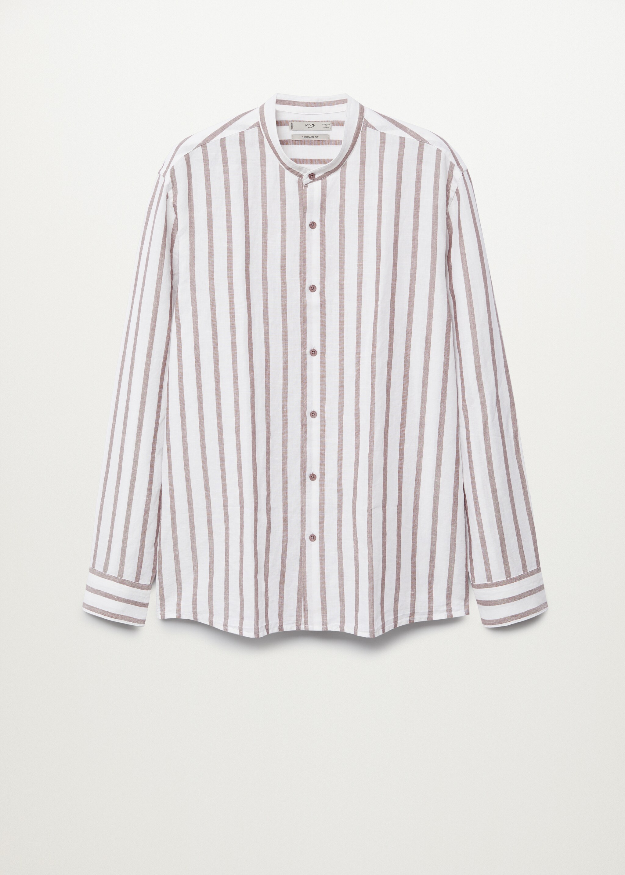 Camisa regular fit lino cuello mao - Artículo sin modelo