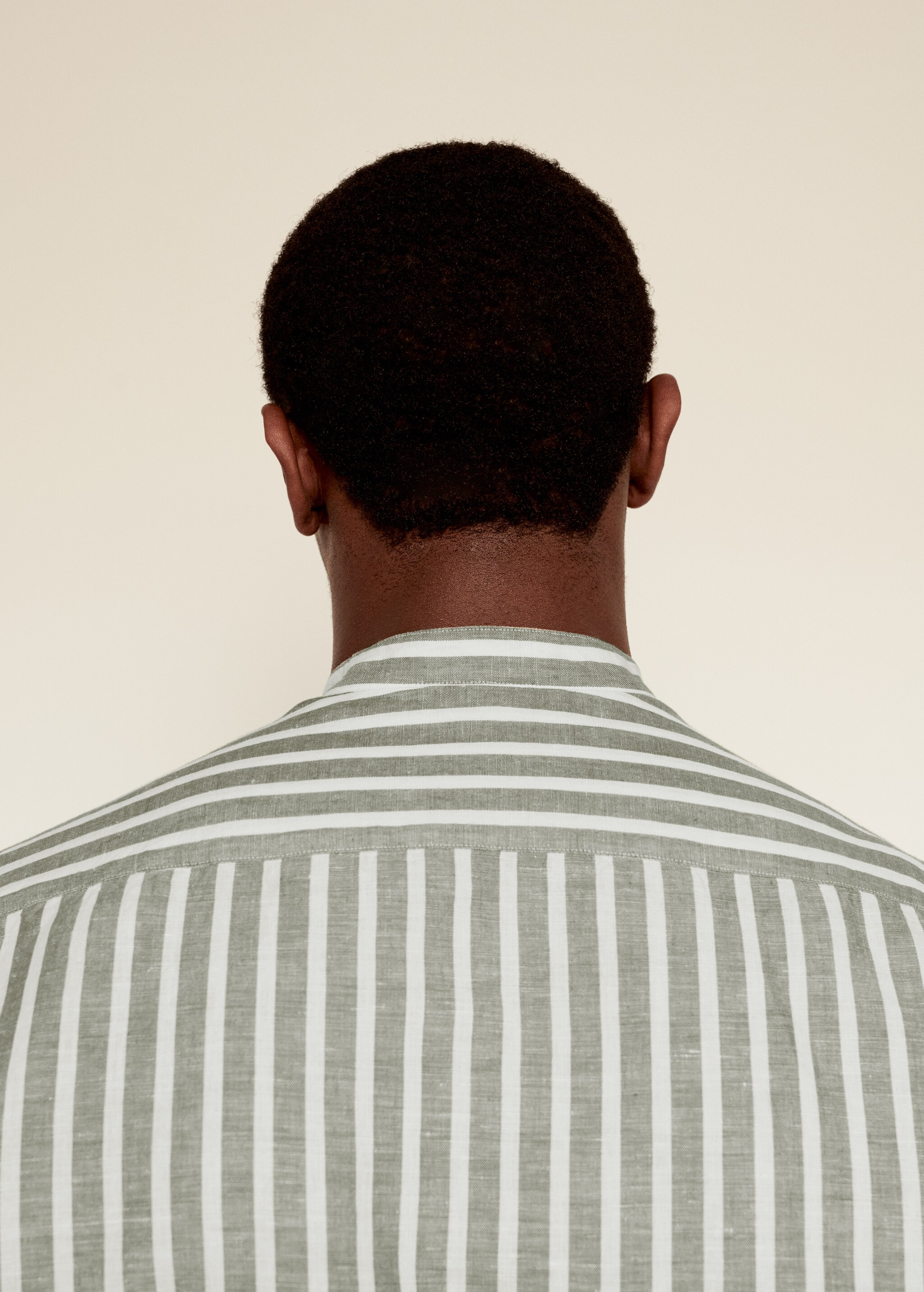 Camisa regular fit lino rayas  - Detalle del artículo 4