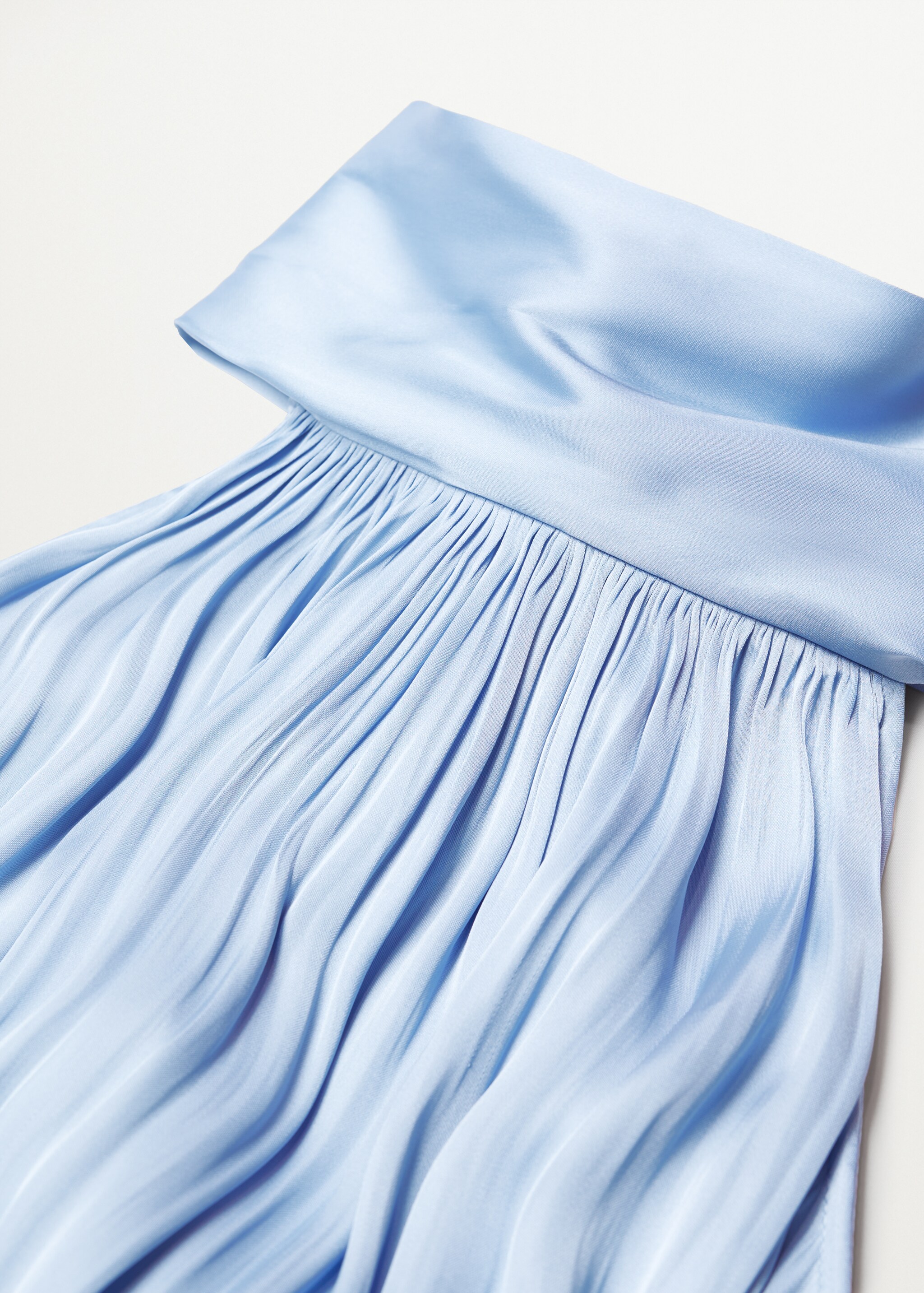 Vestido plisado satinado - Detalle del artículo 8