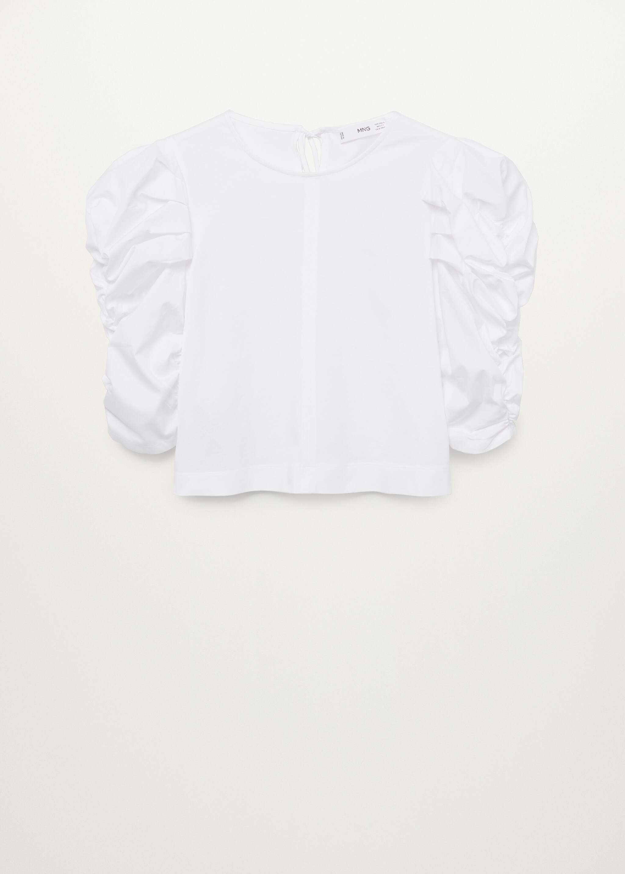 Camiseta algodón manga abullonada - Artículo sin modelo