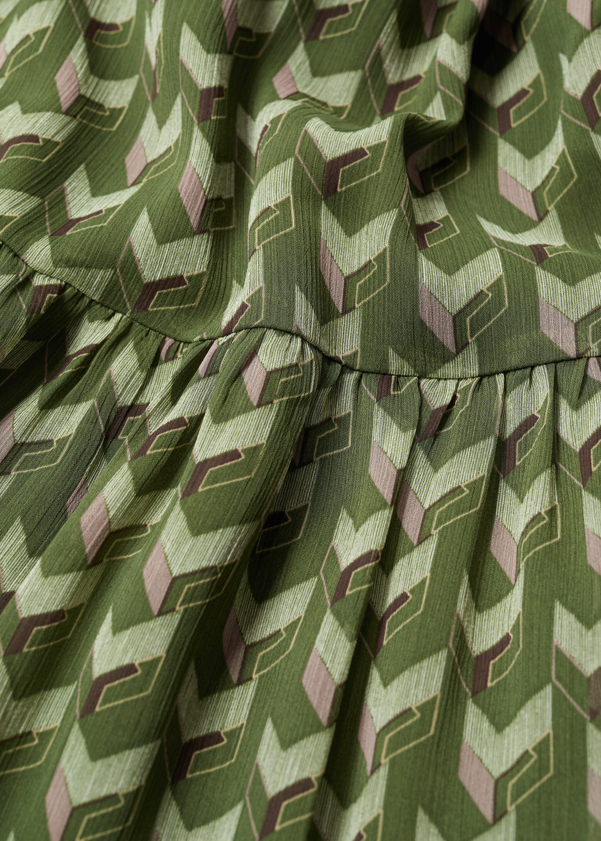 Vestido estampado geométrico - Detalle del artículo 8