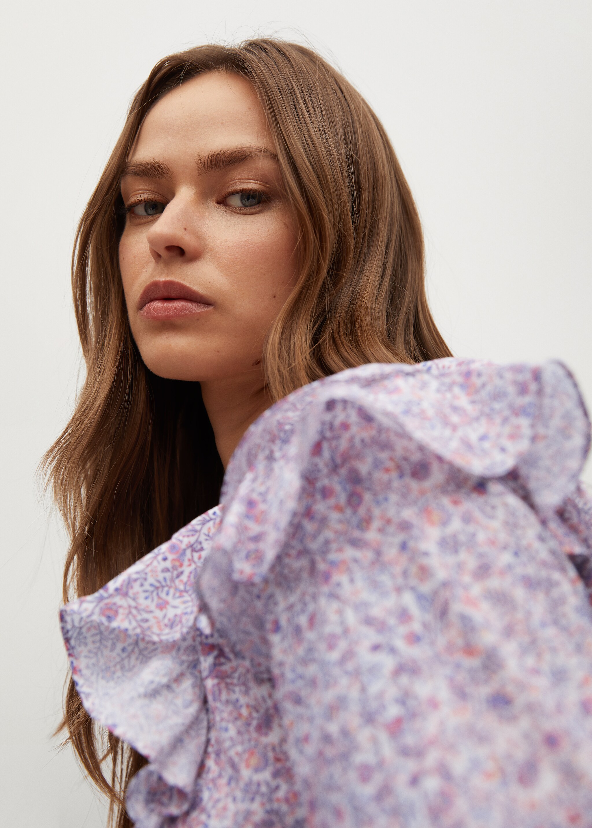 Blusa algodón estampada - Detalle del artículo 1