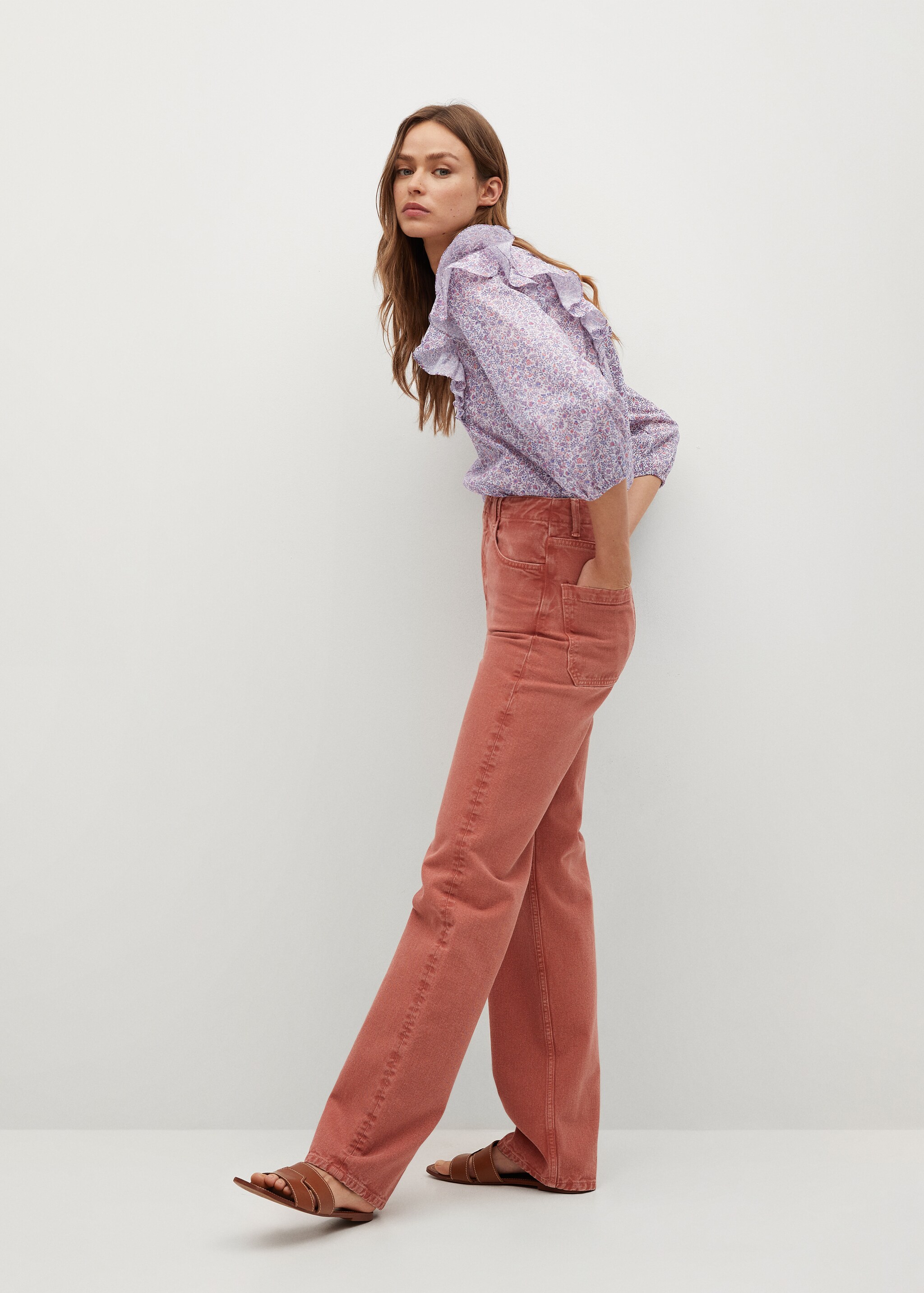 Blusa algodón estampada - Detalle del artículo 4