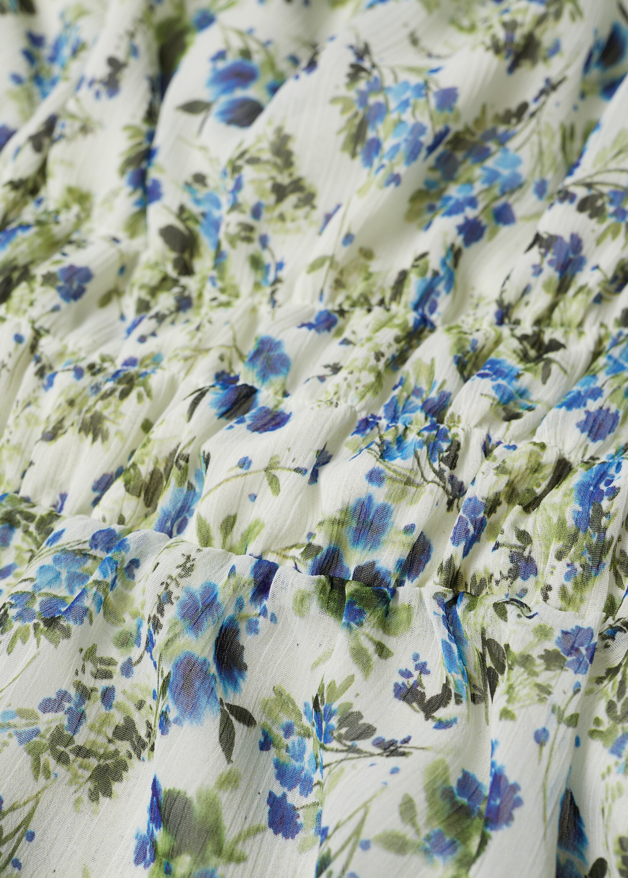 Vestido estampado manga abullonada - Detalle del artículo 8
