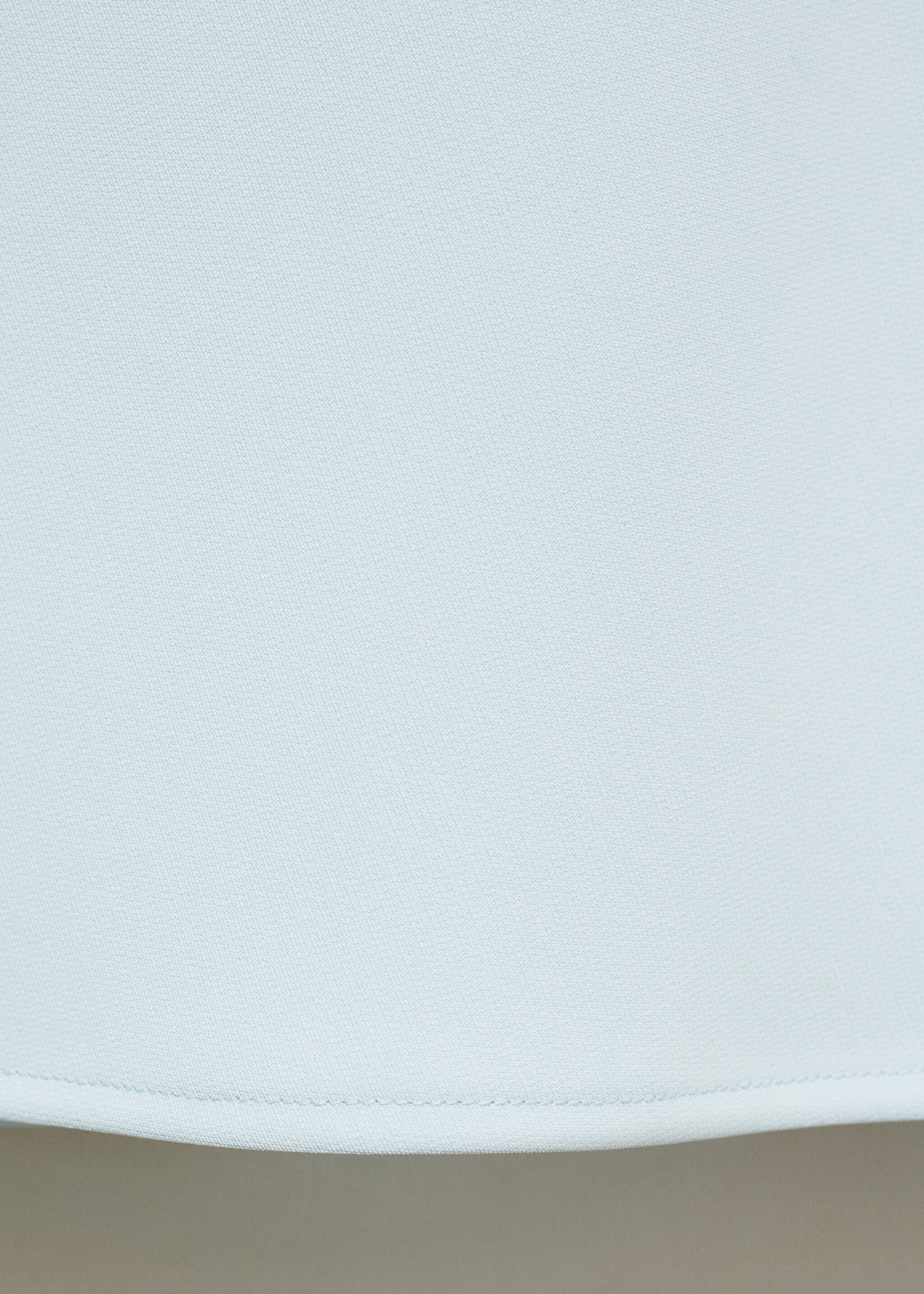 Satin dress with draped back - Details of the article 0, Sky Blue. Ref: 87025727-00.