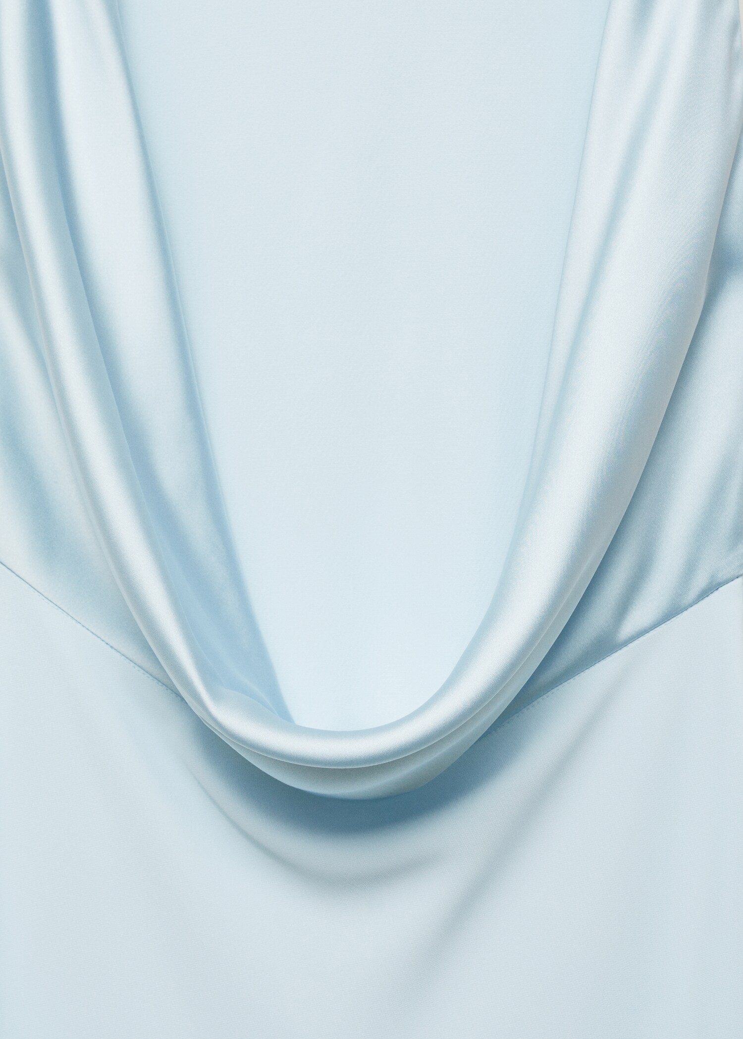Satin dress with draped back - Details of the article 8