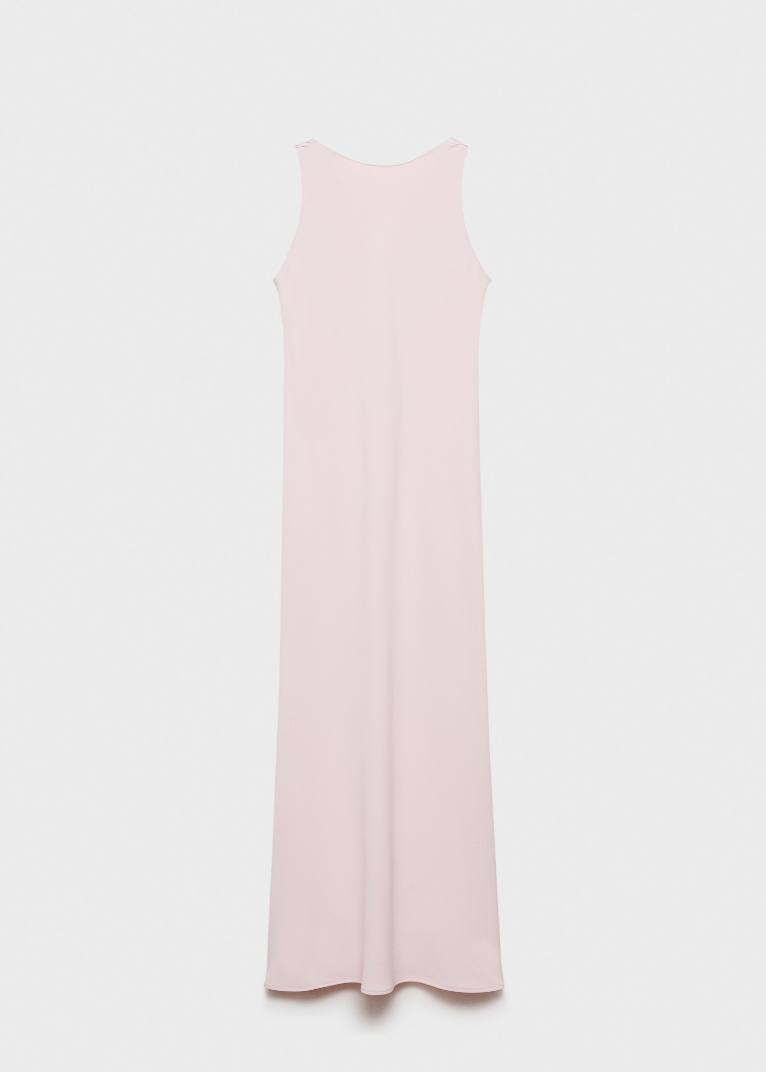 Satin dress with draped back - Article without model