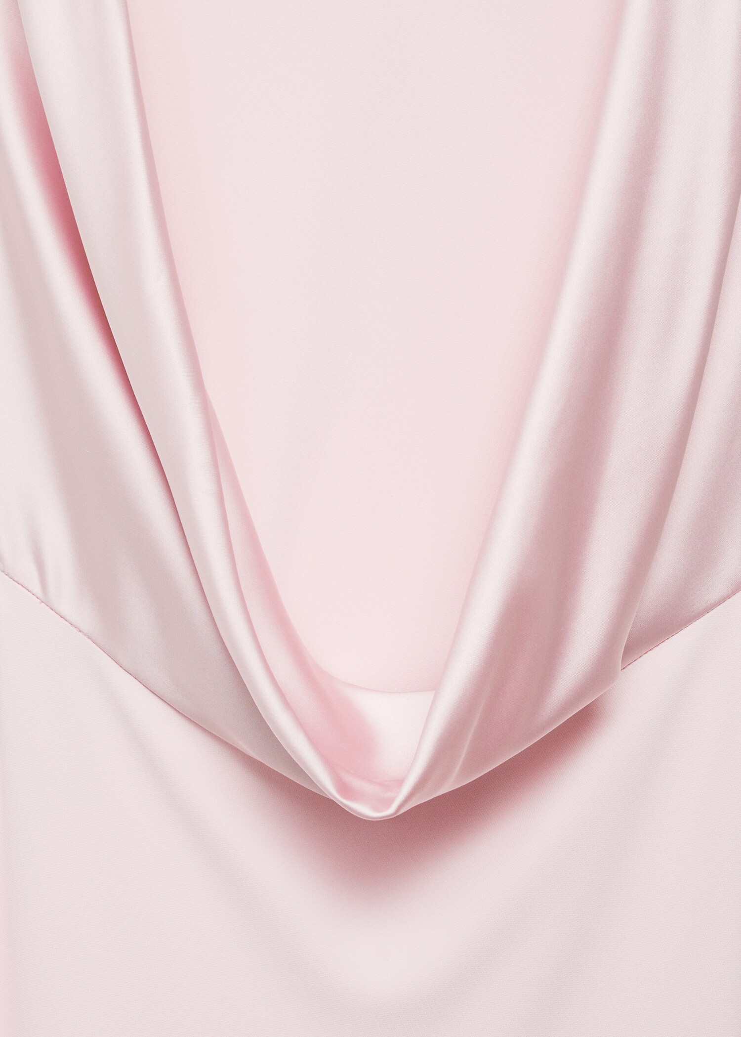 Satin dress with draped back - Details of the article 8