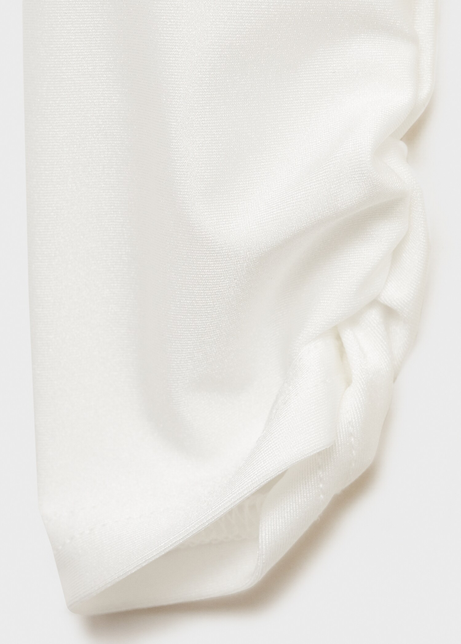 Combined-fabric long dress - Details of the article 0