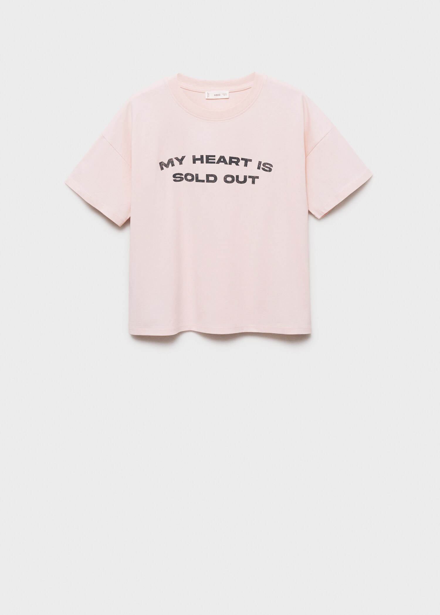 Short-sleeved t-shirt with message - Article without model