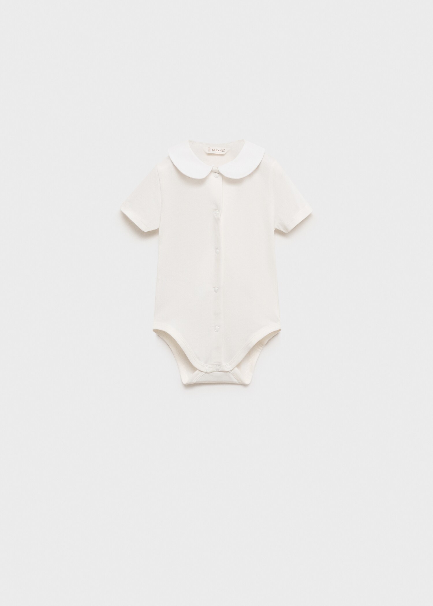 Baumwoll-Body mit Bubikragen - Artikel ohne Model