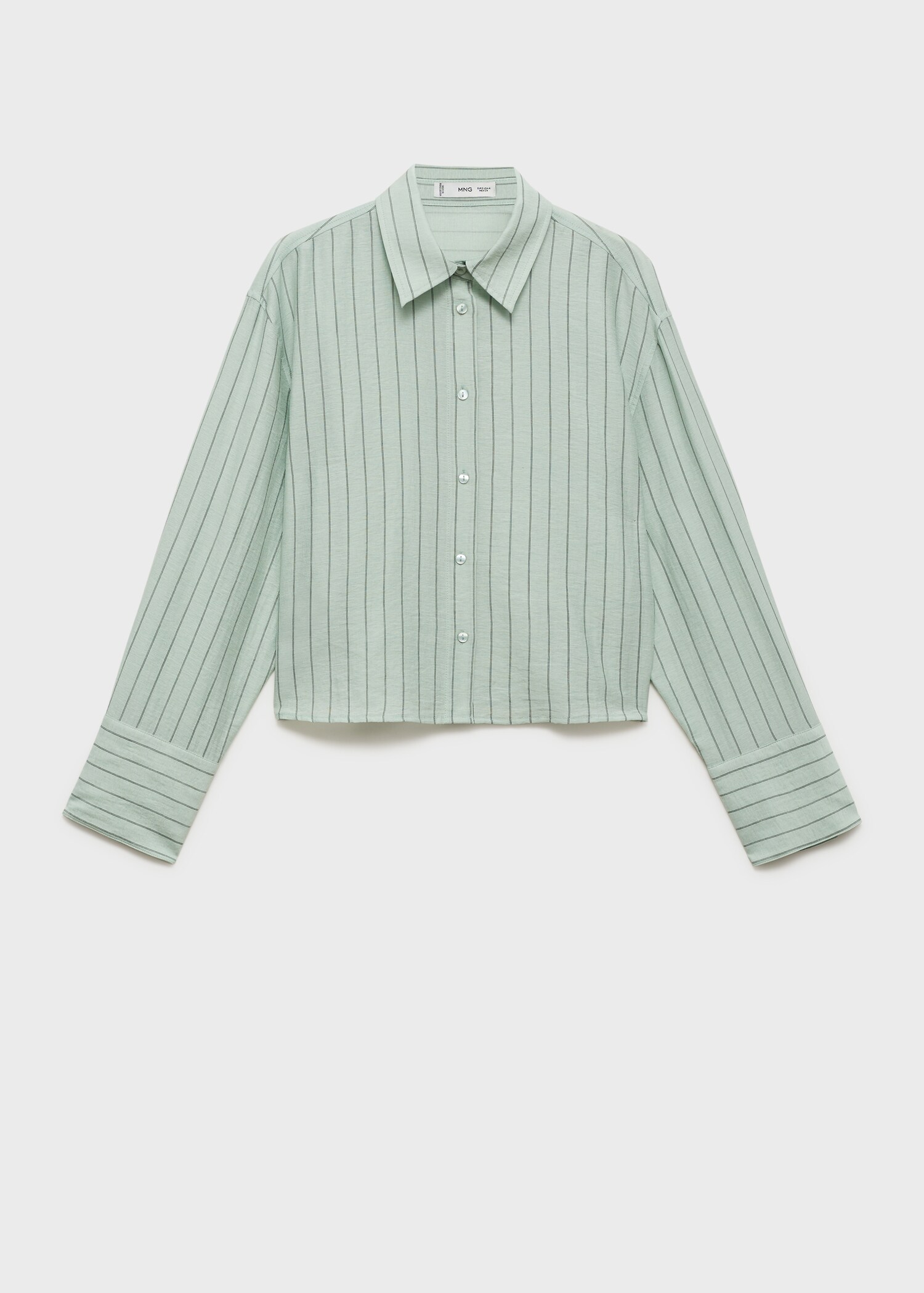 Striped cropped shirt - Article without model