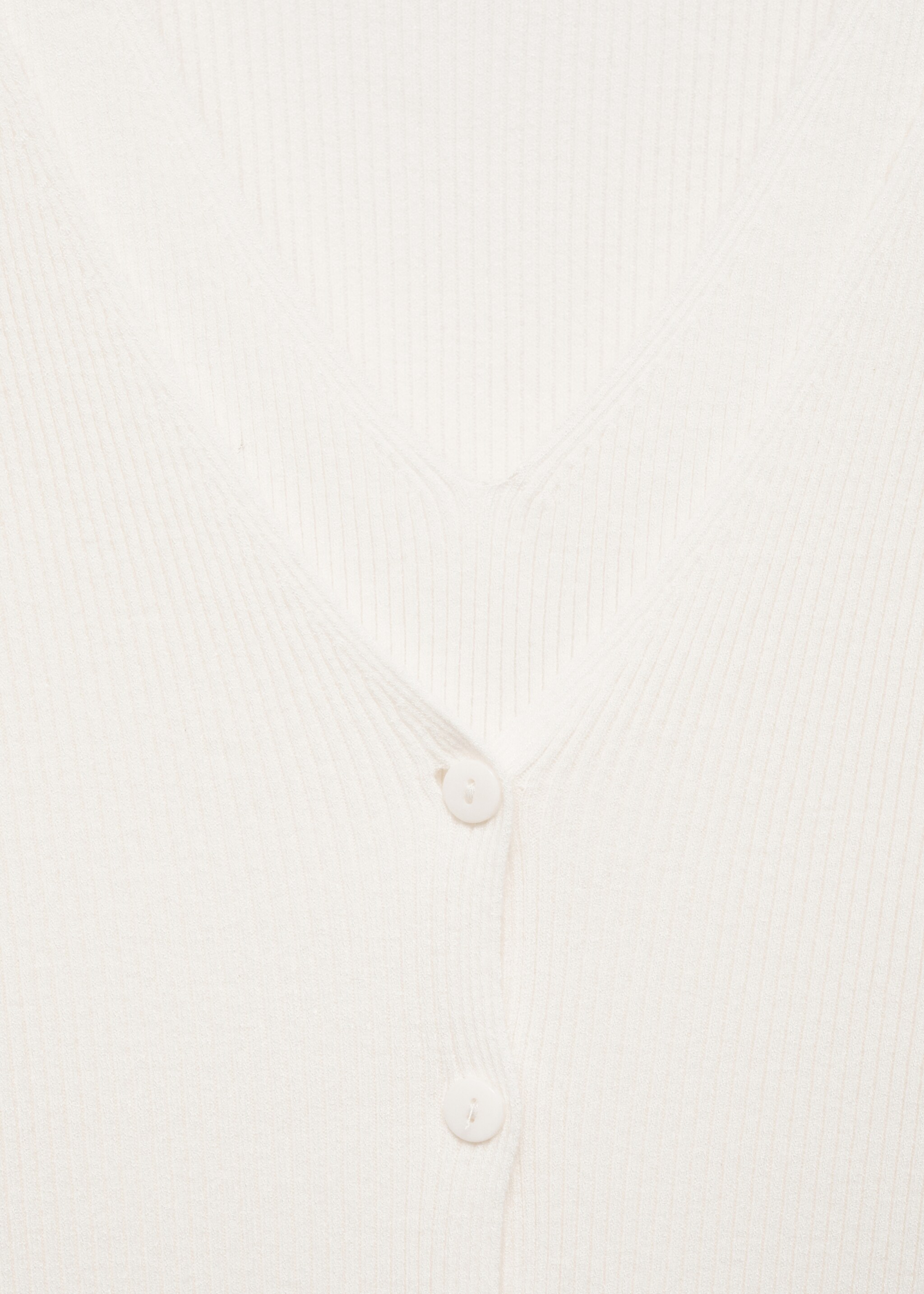 Cardigan maille col V combiné - Détail de l'article 8, Écru. Ref: 87025752-00.