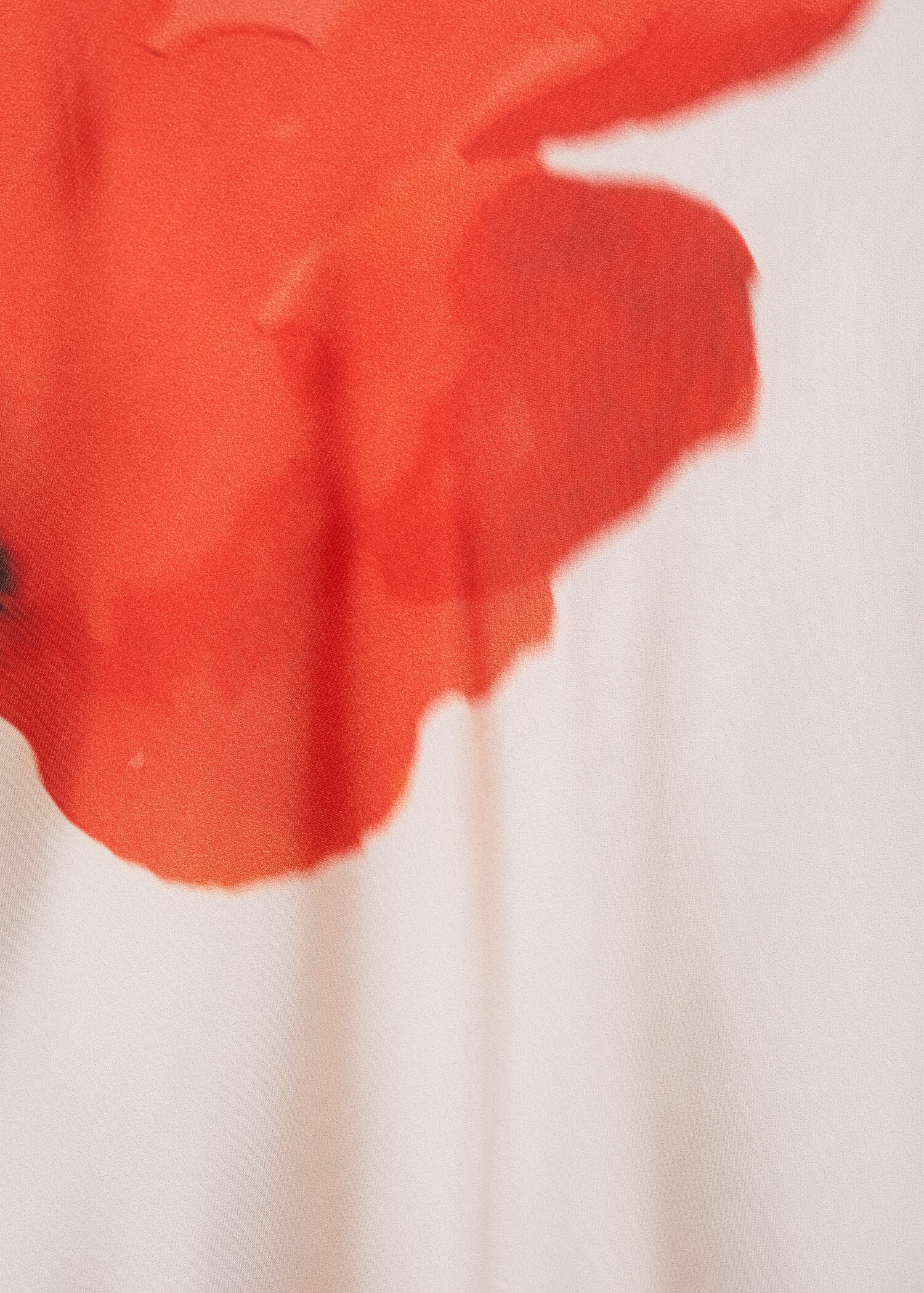 Satin dress with floral print - Details of the article 8