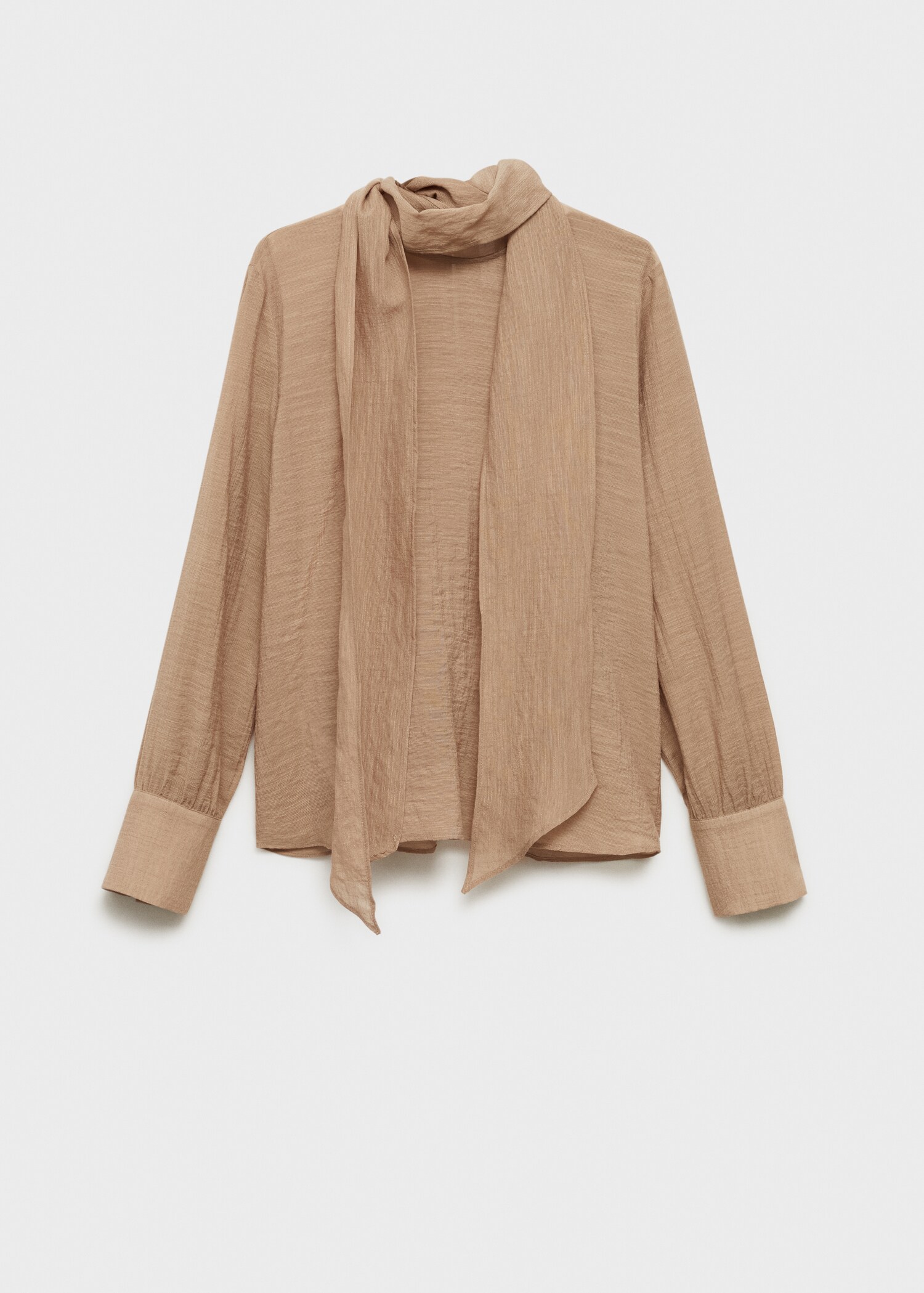 Bluzka z teksturą i szalikiem - Artykuł bez modela/modelki