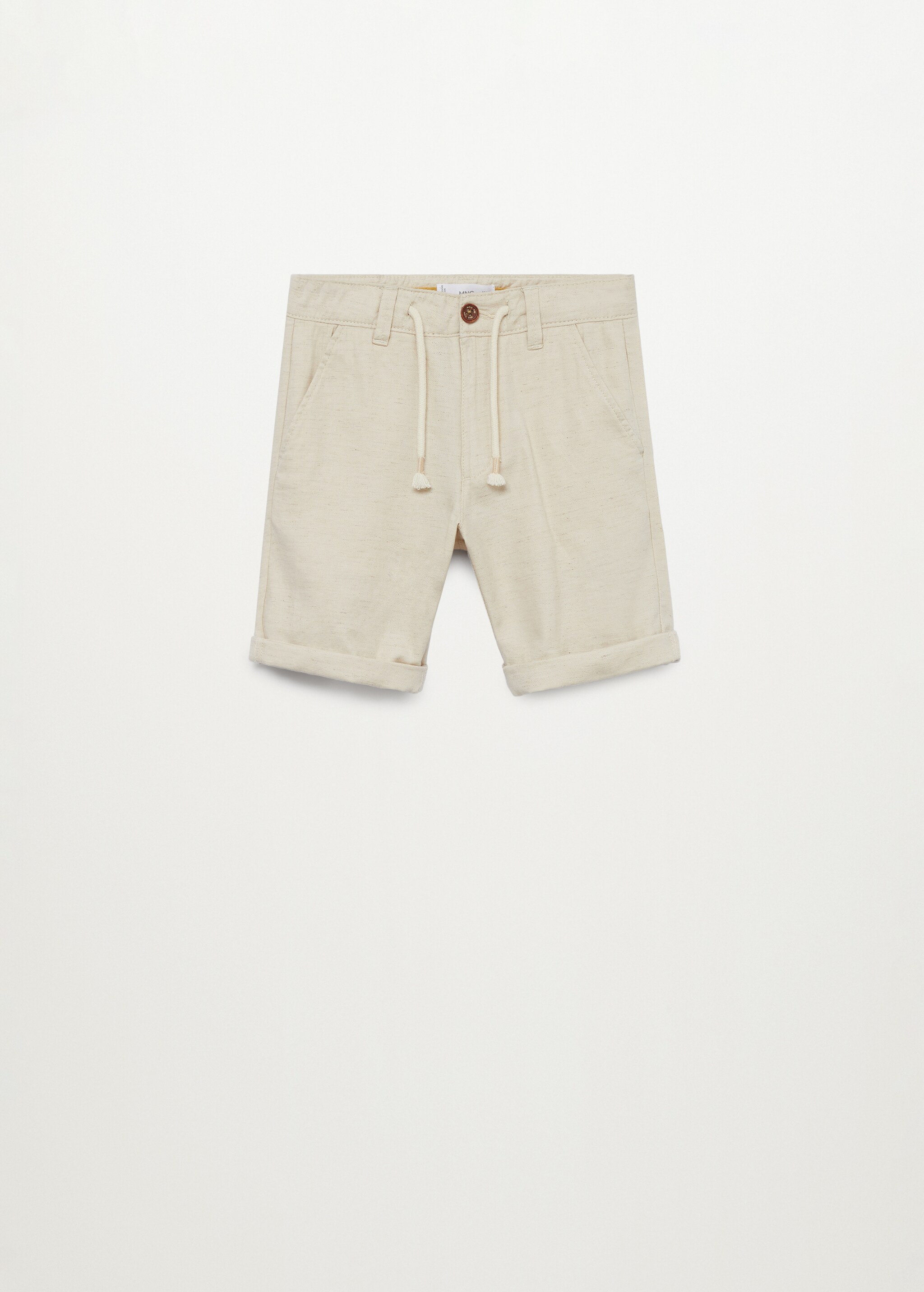 Straight cotton Bermuda shorts - Article without model