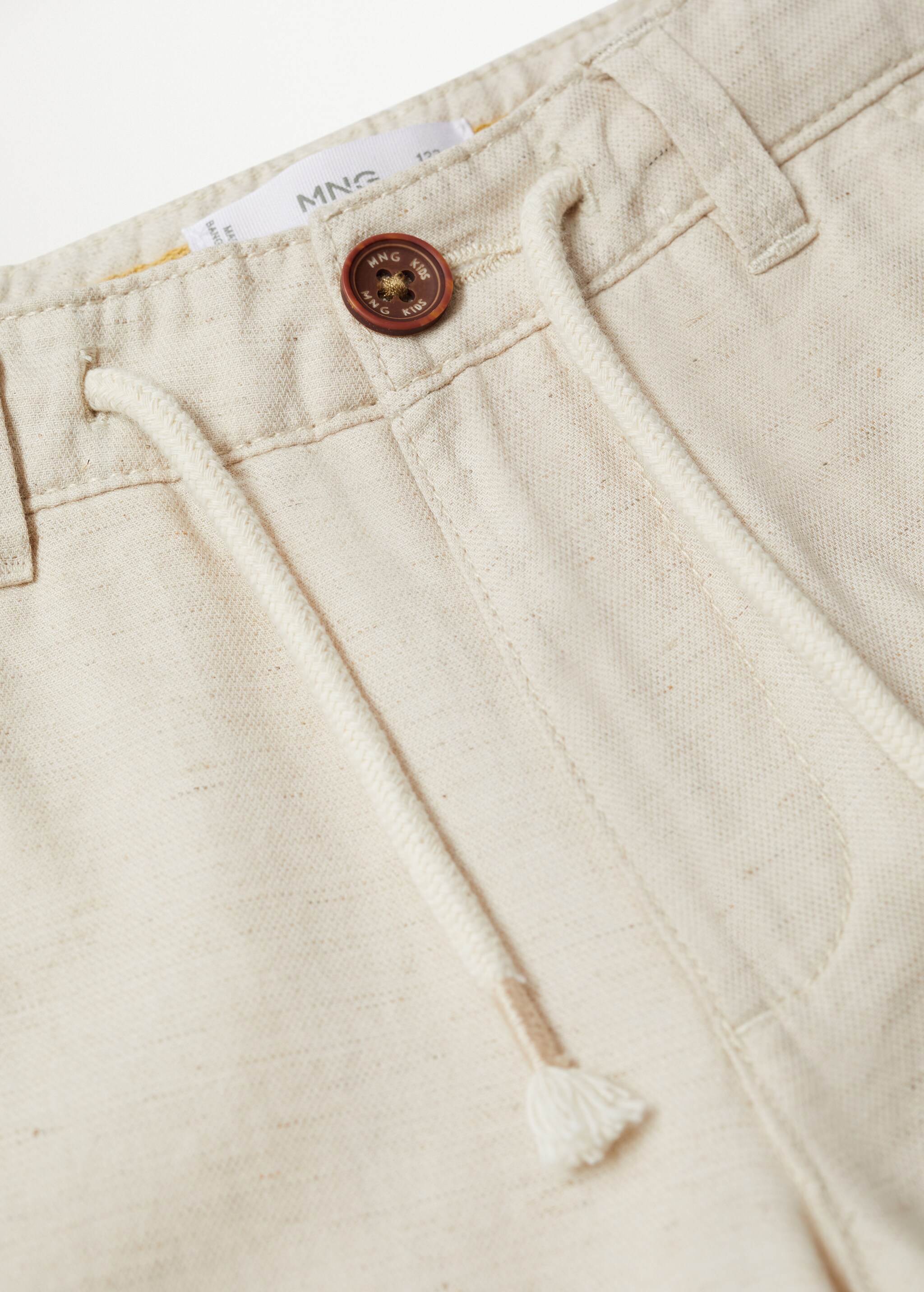 Straight cotton Bermuda shorts - Details of the article 8