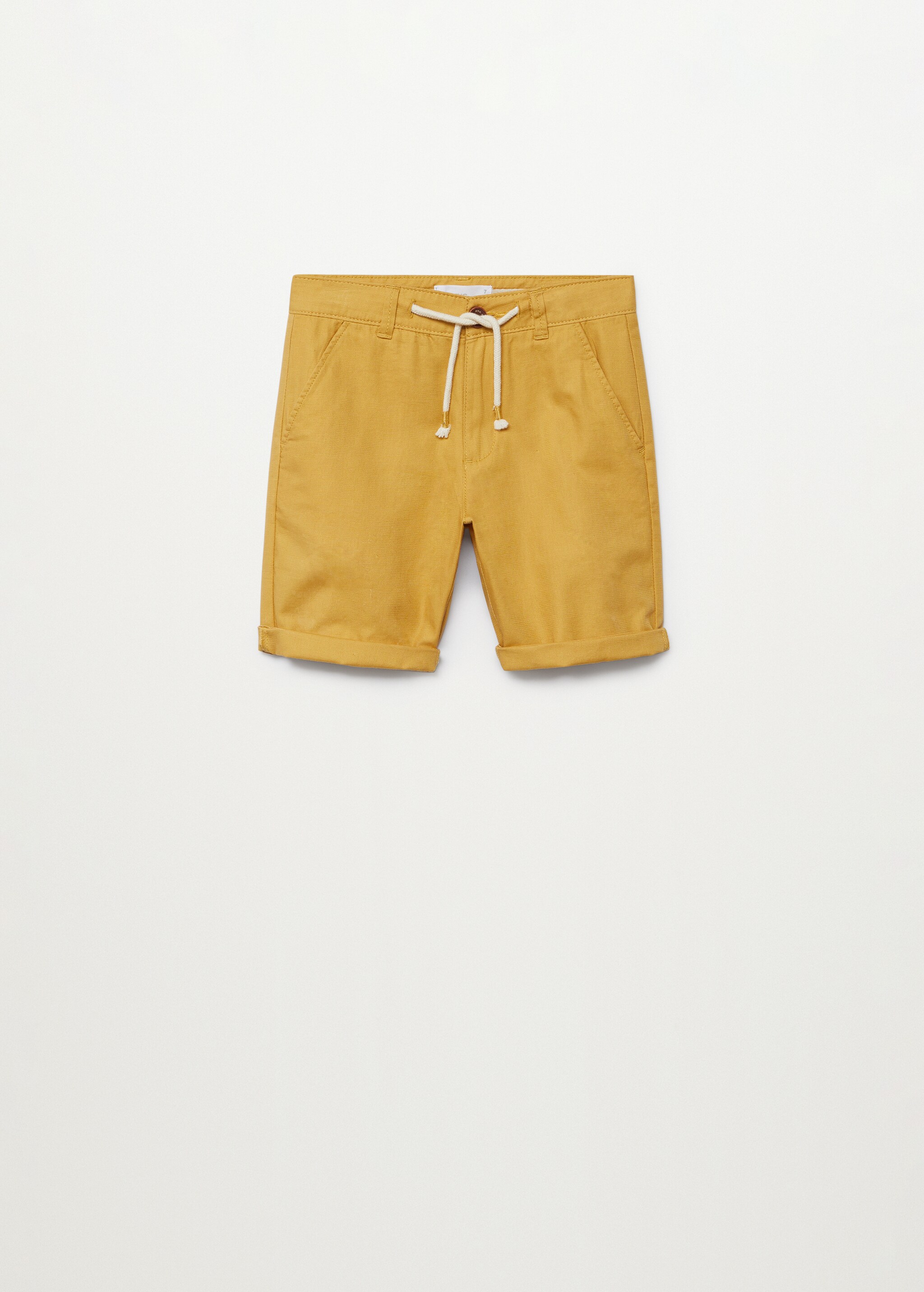 Straight cotton Bermuda shorts - Article without model