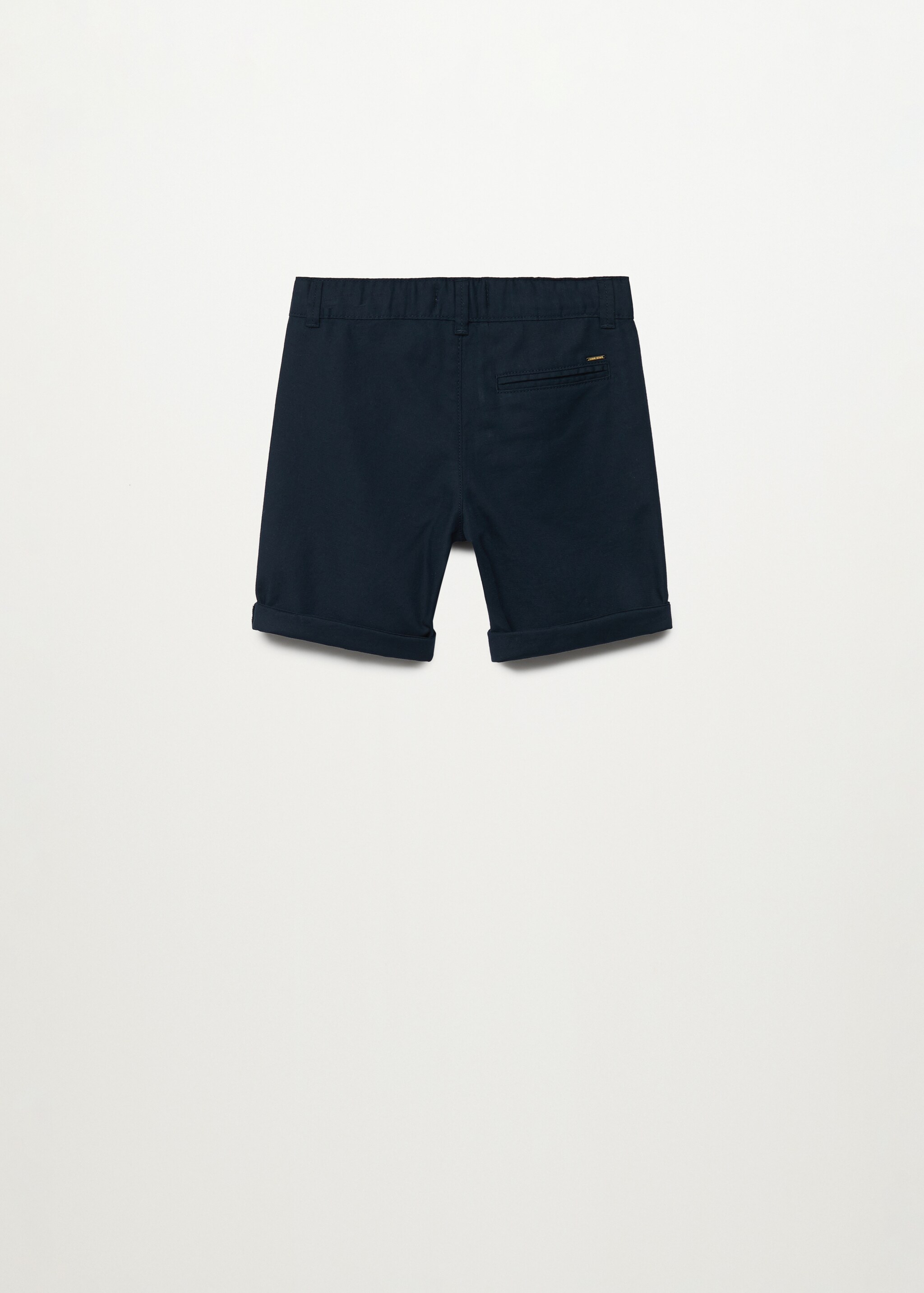 Straight cotton Bermuda shorts - Reverse of the article